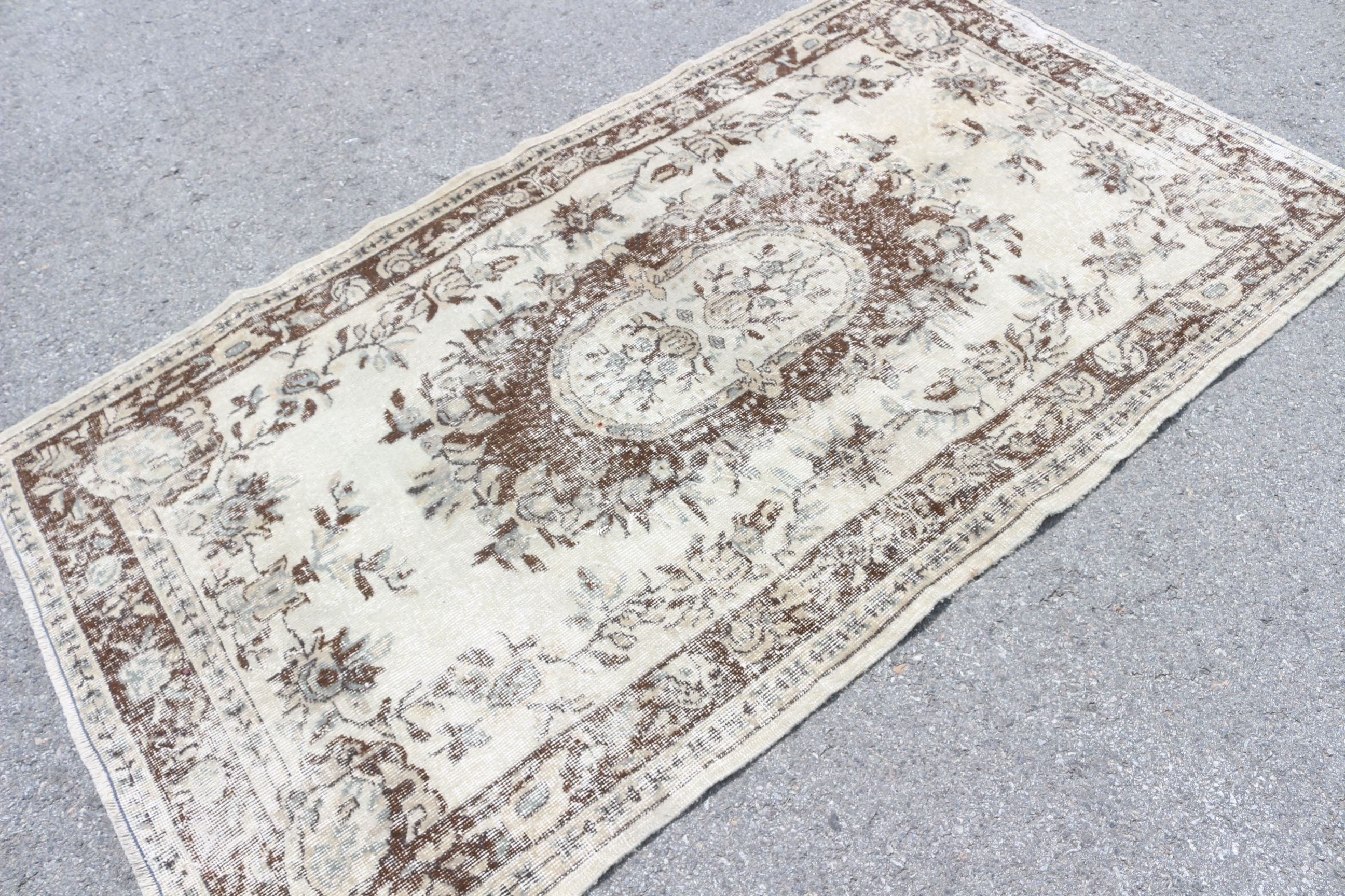 Turkish Rug, Anatolian Rug, Vintage Decor Rug, Beige Cool Rug, Vintage Rug, 4x7 ft Area Rug, Living Room Rug, Floor Rug, Dining Room Rugs