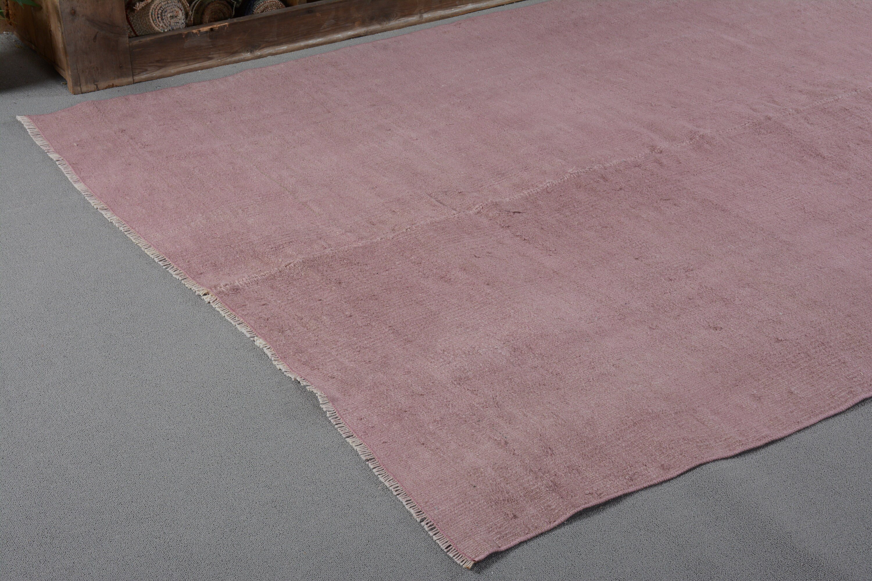 Yatak Odası Halıları, Vintage Halı, Yemek Odası Halısı, Pembe 5.6x7 ft Alan Halıları, Yatak Odası Halıları, Havalı Halı, Türk Halıları, Eklektik Halı