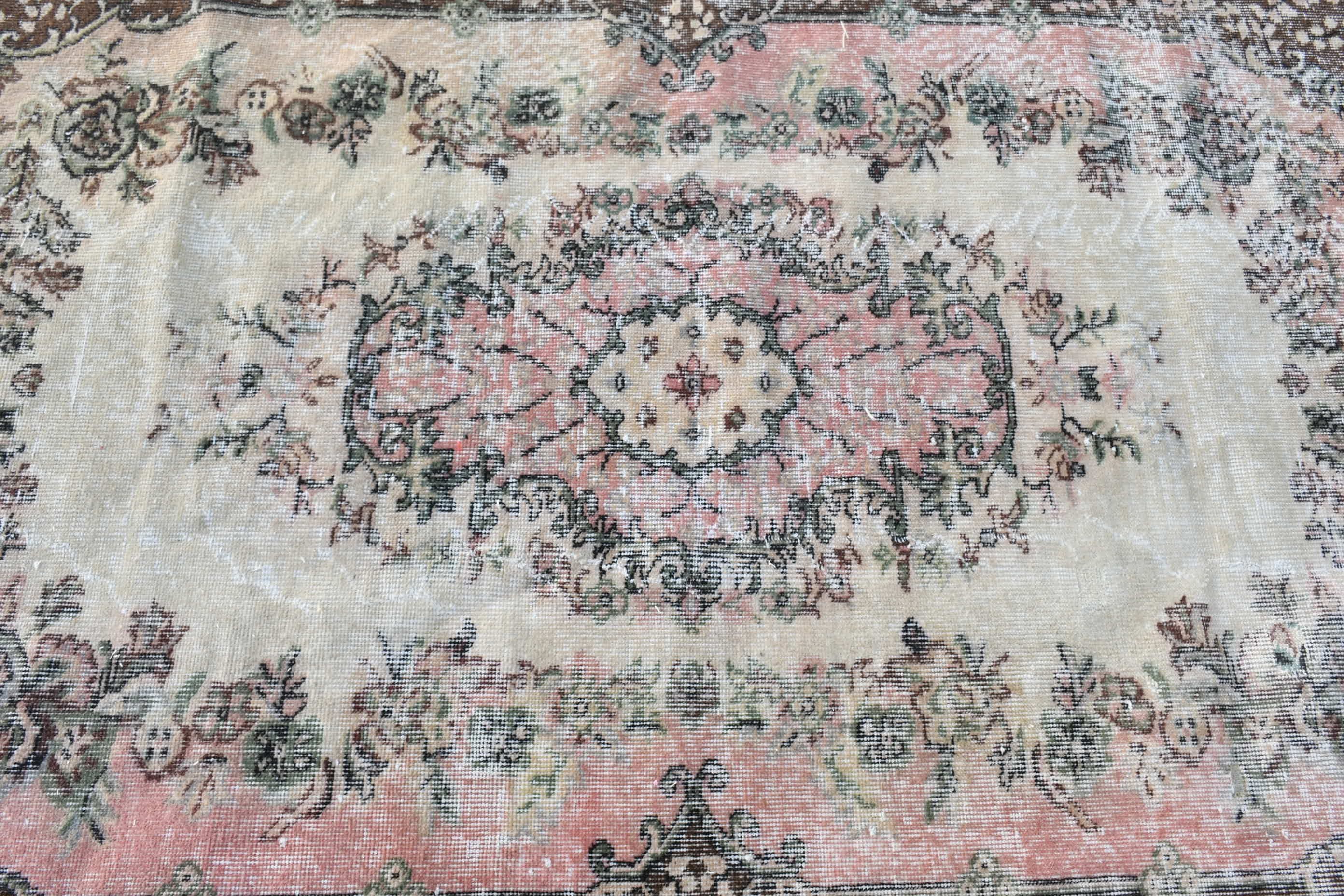 Oriental Rugs, Turkish Rugs, Home Decor Rugs, 3.8x6.6 ft Area Rug, Vintage Rugs, Floor Rugs, Beige Kitchen Rugs, Rugs for Dining Room