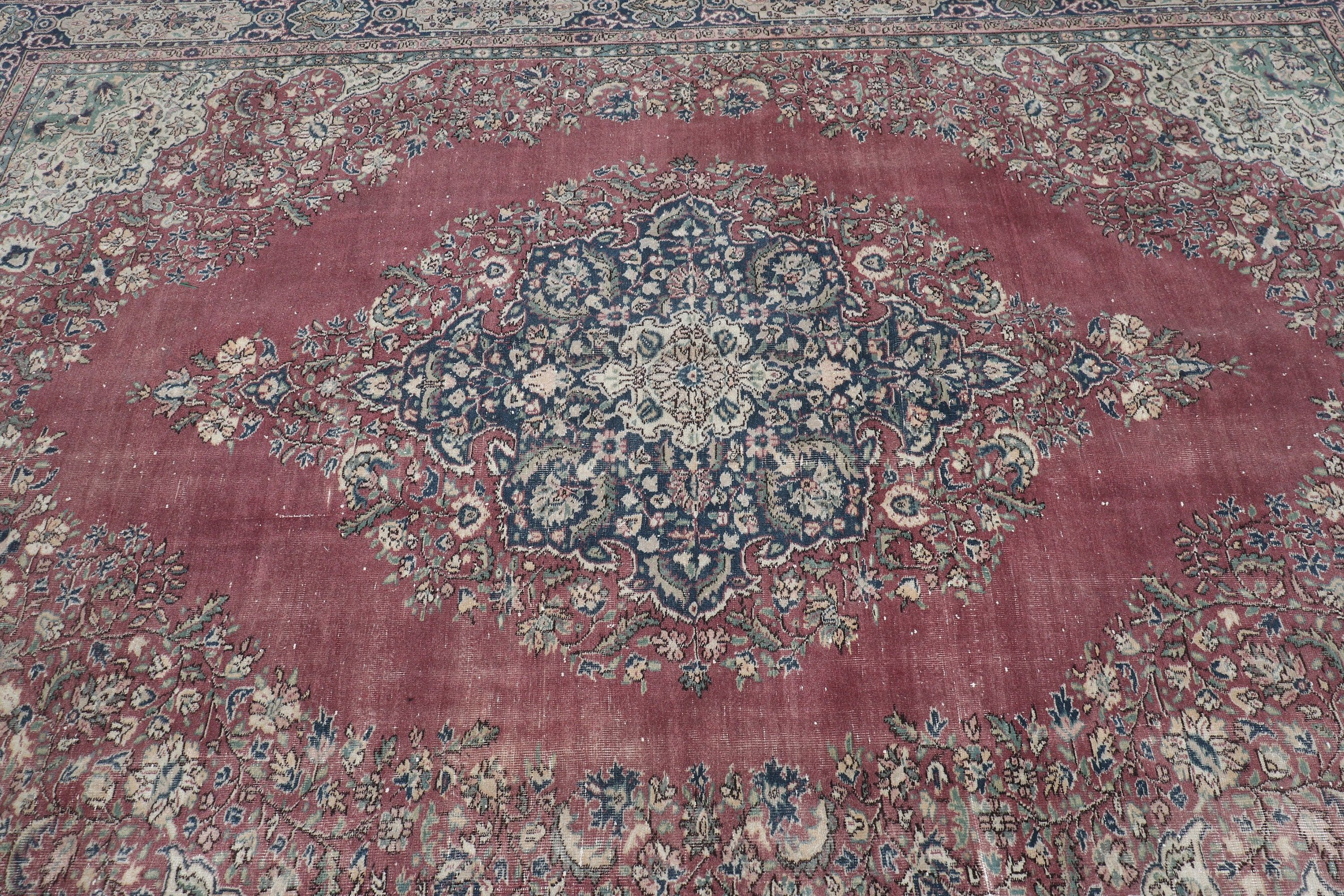 Yemek Odası Halısı, Mor Havalı Halılar, Fas Halıları, Vintage Halılar, 6,8x9,2 ft Büyük Halı, Türk Halıları, Yatak Odası Halısı, Aztek Halısı, Mutfak Halısı