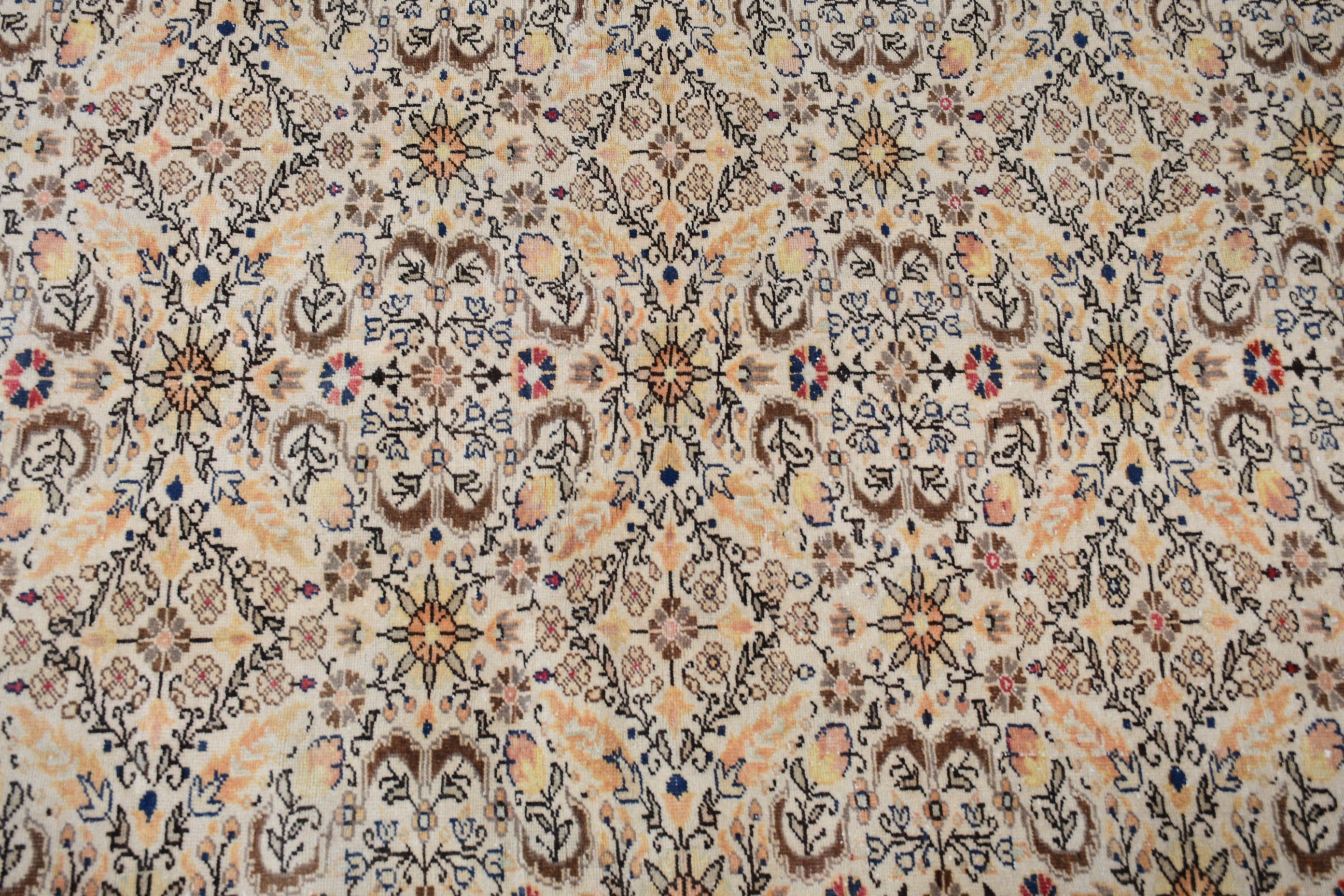 Yemek odası Halı, Salon Halı, Antik Halı, Nostaljik Halı, 193x294 cm Salon Halı, Bej Yün Halı, Oturma odası Halı, Salon Halı