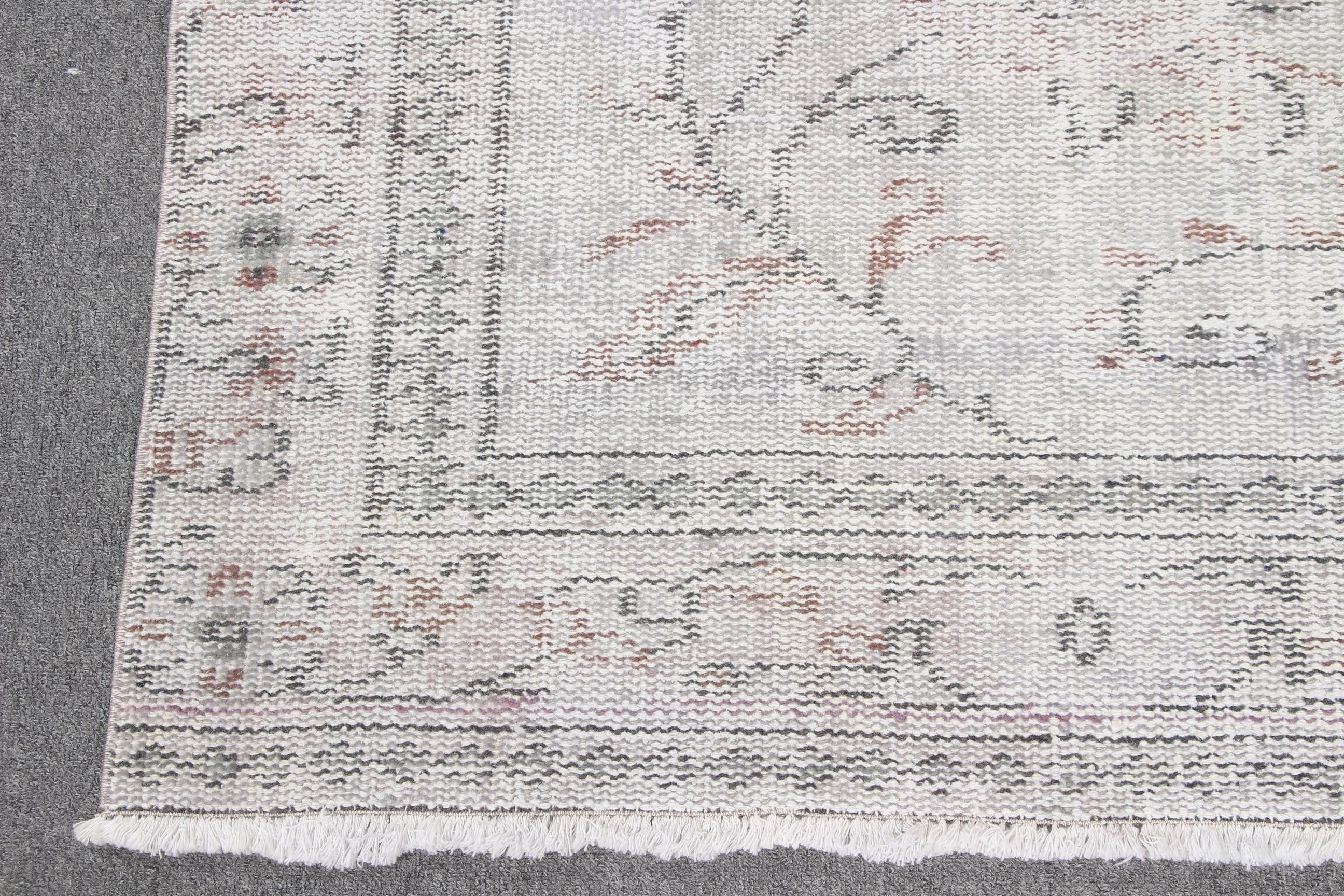 White Bedroom Rug, Salon Rug, Vintage Rug, Turkish Rugs, Rugs for Large Vintage, Luxury Rug, 4.8x9.3 ft Large Rugs, Handwoven Rug