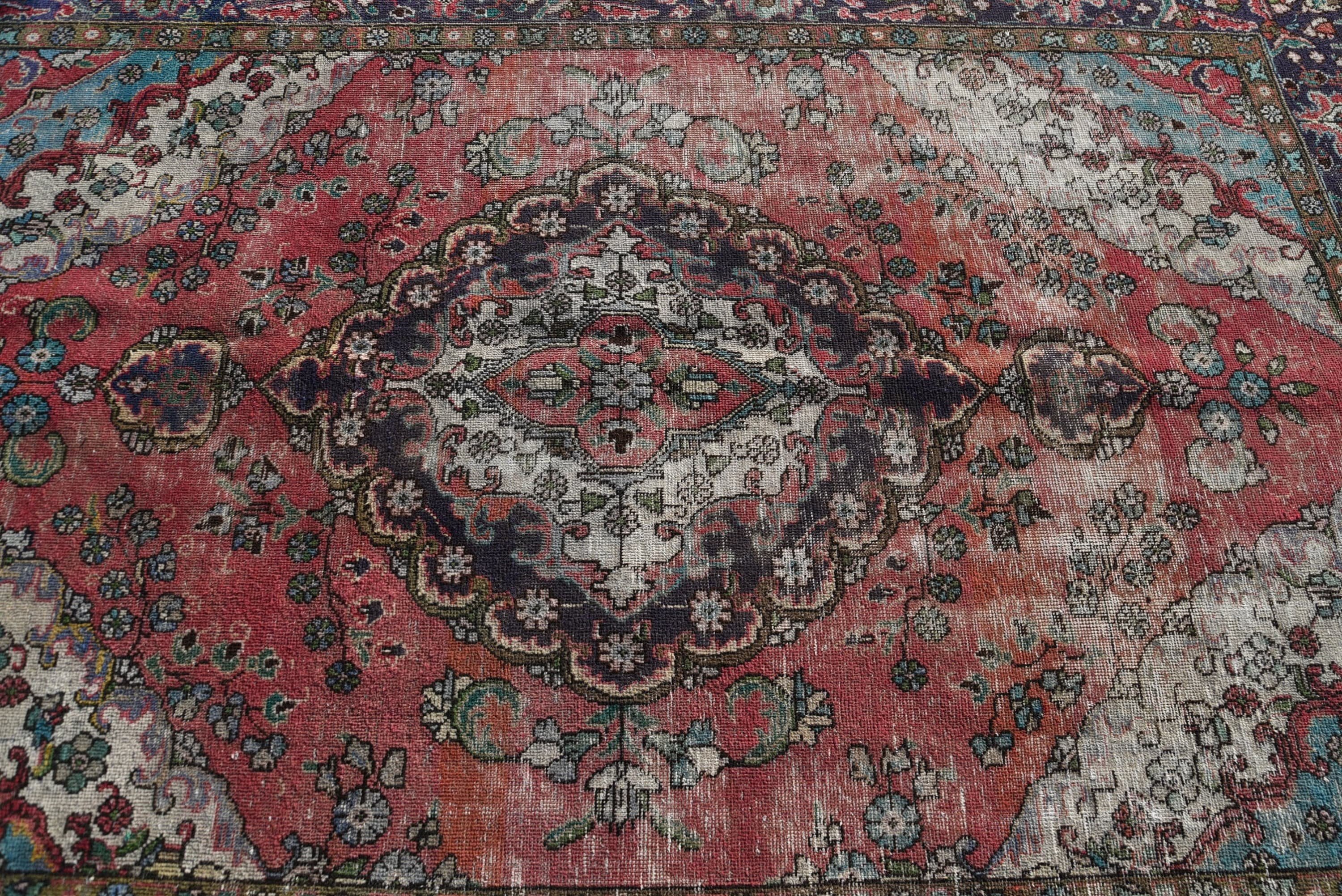 Yemek Odası Halısı, 6.1x9.1 ft Büyük Halı, Yatak Odası Halısı, Türk Halısı, Vintage Halılar, Oryantal Halılar, Yün Halı, Soluk Halılar, Salon Halıları, Eski Halılar