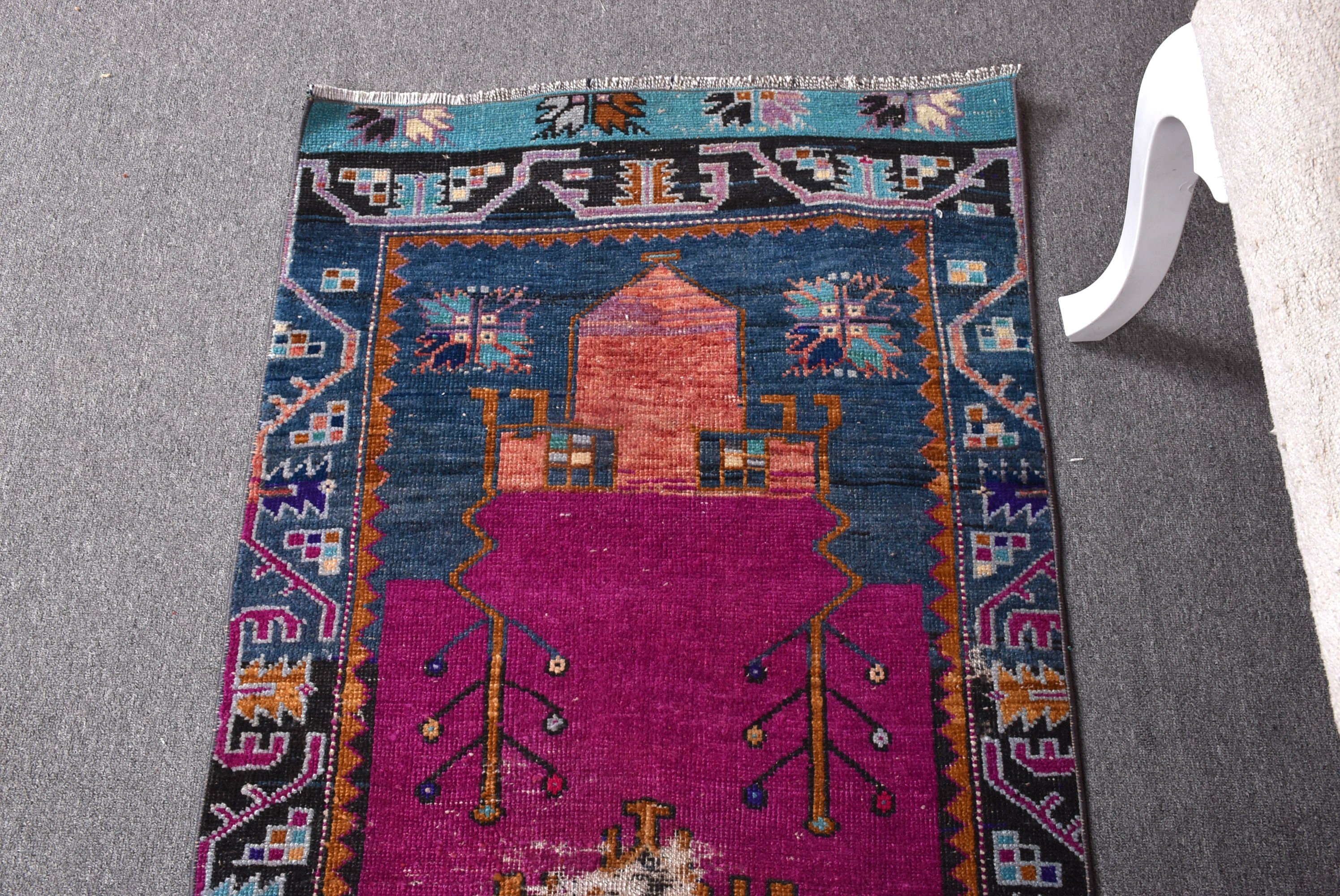 Yeşil Yün Halı, Küçük Boho Halılar, Düz Dokuma Halılar, Soğuk Halı, Türk Halısı, Banyo Halısı, 2,4x5 ft Küçük Halı, Duvara Asma Halılar, Vintage Halılar