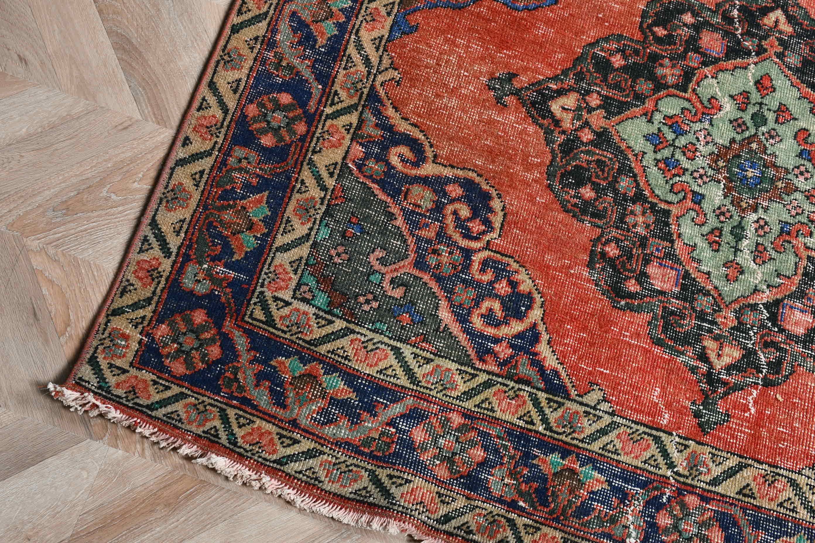 Koridor Halıları, 4,7x13,1 ft Koşucu Halıları, Fas Halısı, Türk Halısı, Mutfak Halısı, Vintage Halı, Koridor Halısı, Kırmızı Soğuk Halılar, Aztek Halıları