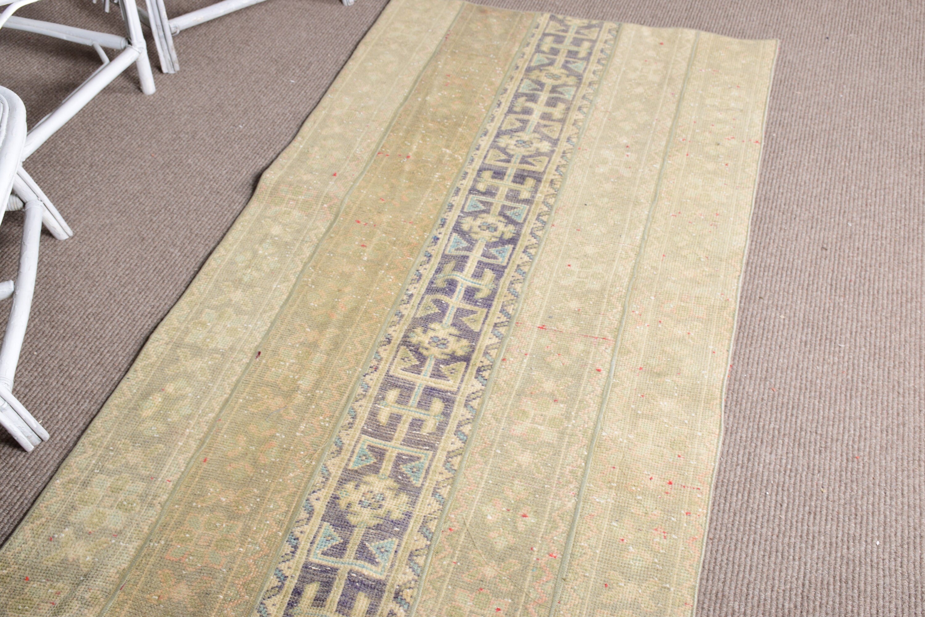 3.2x6.5 ft Accent Halı, Yeşil Yer Halısı, Yatak Odası Halısı, Vintage Halı, Göçebe Halıları, Çocuk Odası Halıları, Mutfak Halısı, Türk Halısı, Yer Halısı