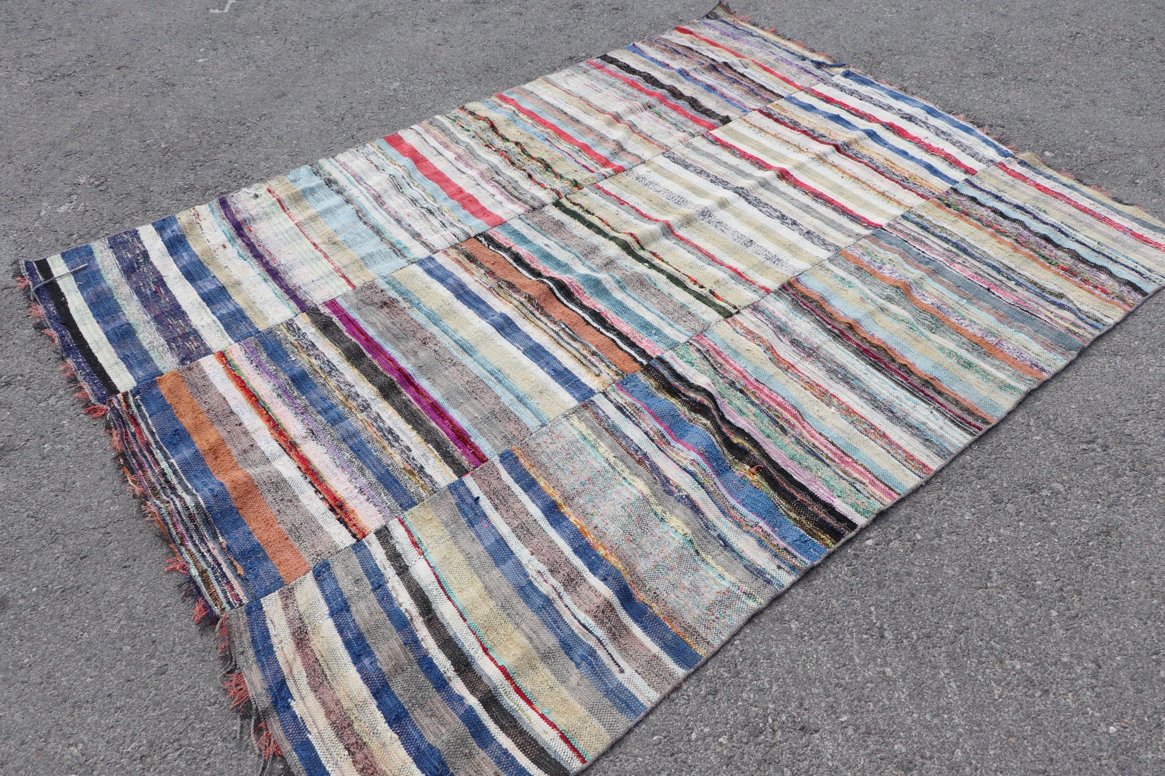 Kahverengi 3.6x12.8 ft Runner Halı, Yatak Odası Halıları, Koridor Halıları, Merdiven Halısı, Anadolu Halısı, Vintage Halılar, Türk Halısı, Kilim