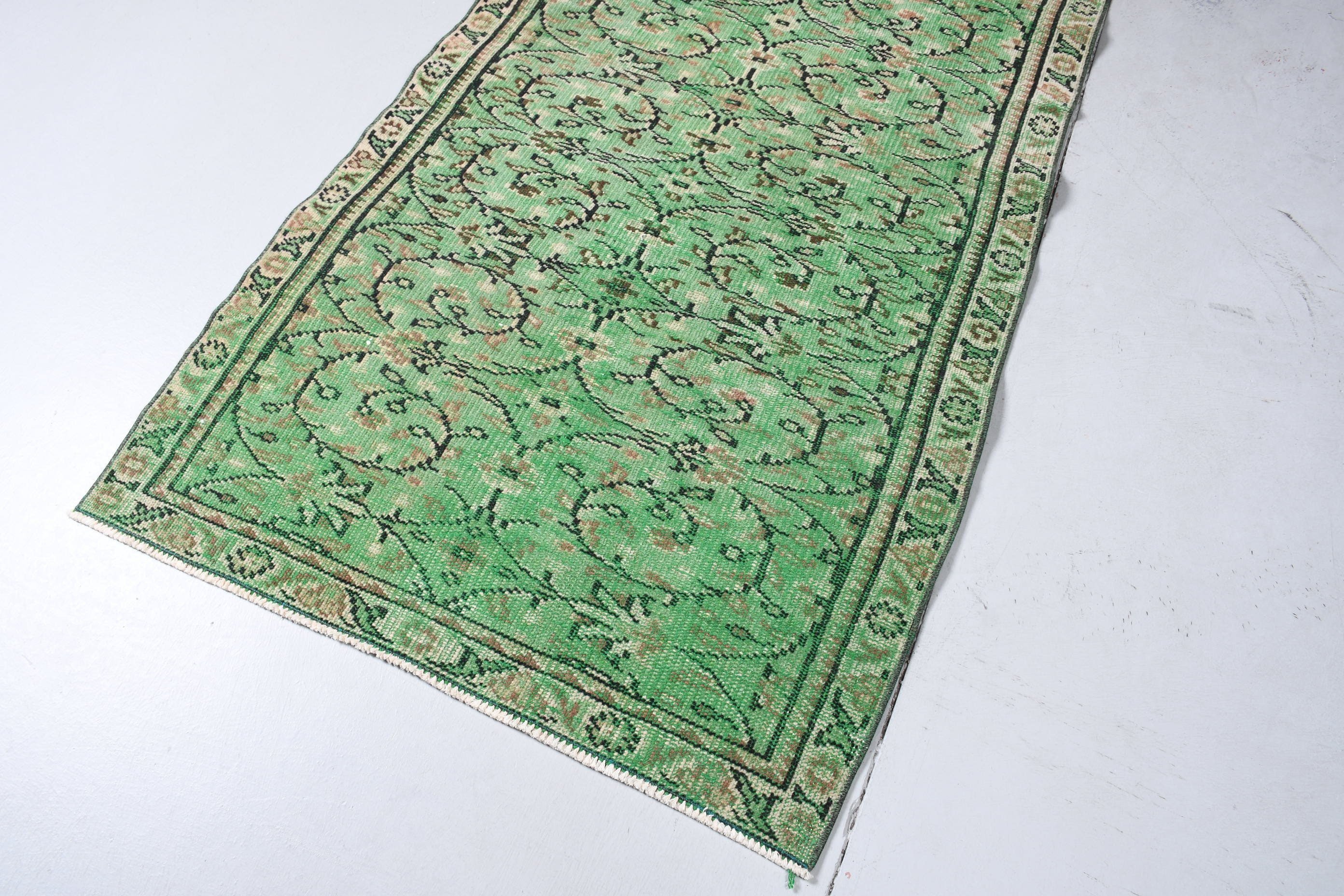 Türk Halıları, Yatak Odası Halıları, Mutfak Halısı, Yeşil Yün Halı, 3,1x6,2 ft Accent Halı, Vintage Halılar, Yurt Halısı, Soğuk Halı, Yer Halısı, Giriş Halıları