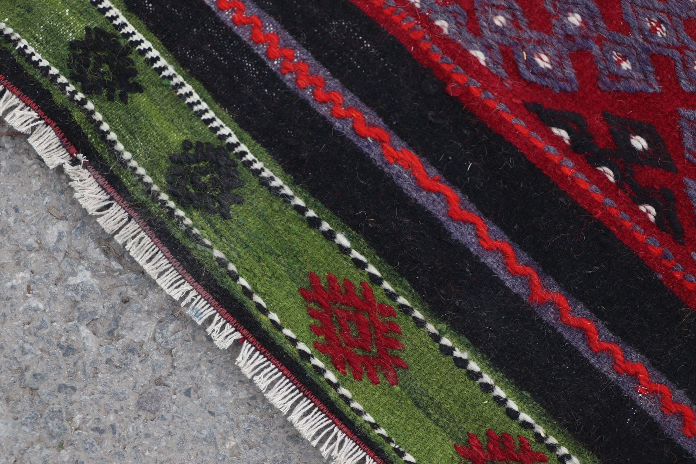 Koridor Halıları, Siyah Ev Dekorasyonu Halıları, 3.9x11.6 ft Runner Halısı, Ev Dekorasyonu Halısı, Kilim, Merdiven Halıları, Türk Halısı, Yer Halısı, Vintage Halı