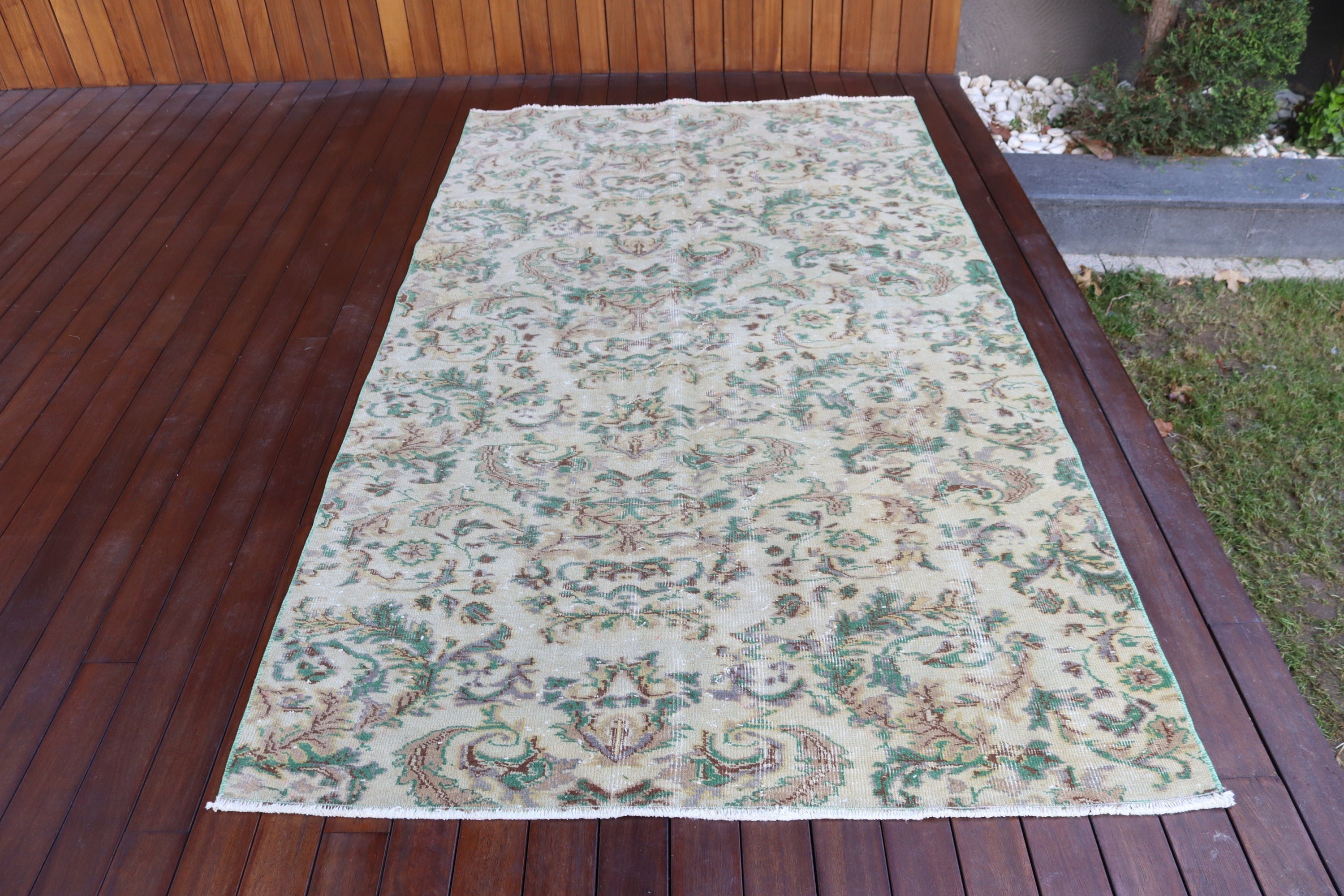 Türk Halıları, Oturma Odası Halıları, Lüks Halı, Yemek Odası Halıları, Vintage Halılar, Bej Açıklama Halısı, 4,5x7,9 ft Alan Halısı, Boho Halısı, Nötr Halı