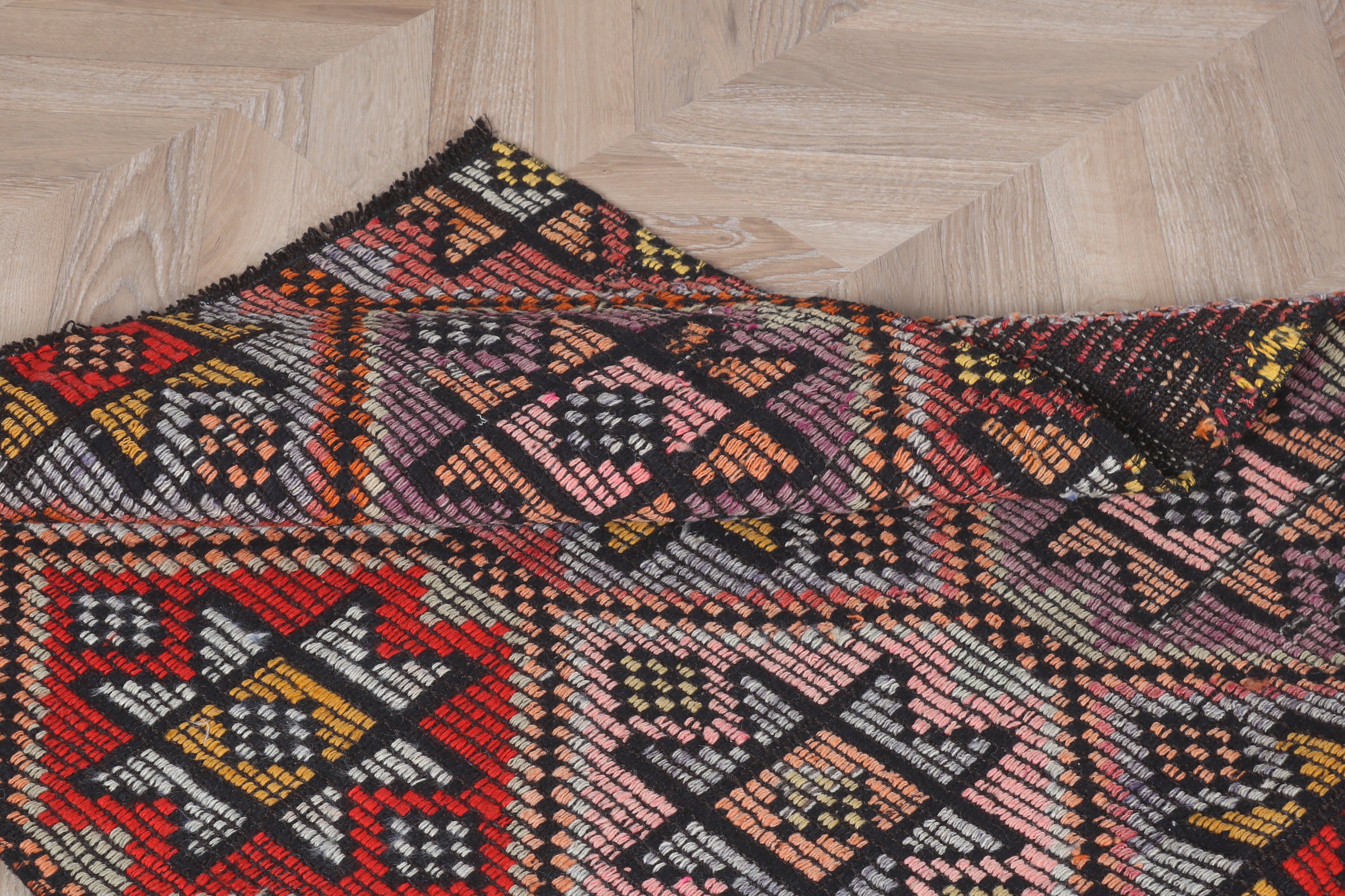 Türk Halıları, Çocuk Halısı, Yer Halısı, 2,7x6,3 ft Vurgu Halısı, Gökkuşağı Oryantal Halıları, Vintage Halılar, Boho Halısı, Geometrik Halılar, Dekoratif Halılar