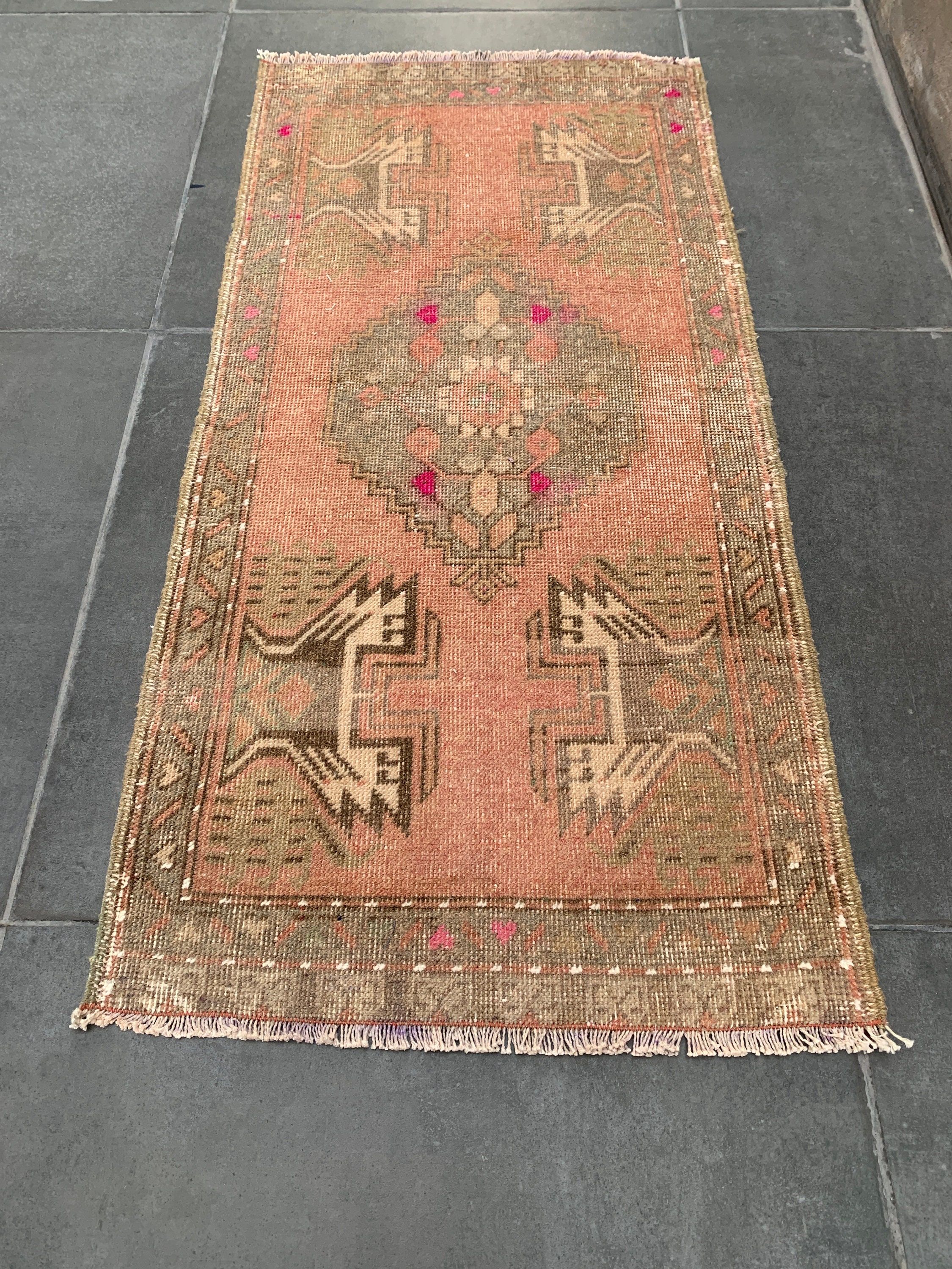 Yatak Odası Halıları, Turuncu Yer Halıları, Türk Halısı, Vintage Halı, 1.8x3.8 ft Küçük Halı, Duvara Asılı Halılar, Araba Paspas Halıları, Sessiz Halı, Yer Halıları