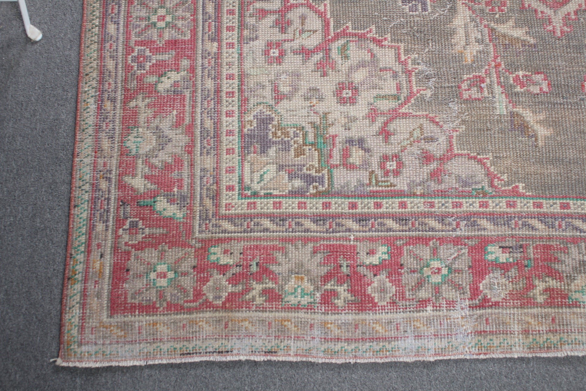 Salon Halıları, Vintage Halı, 6x8,7 ft Büyük Halı, Yatak Odası Halısı, Türk Halısı, Anadolu Halıları, Oturma Odası Halısı, Gri Soğuk Halı, Oushak Halıları