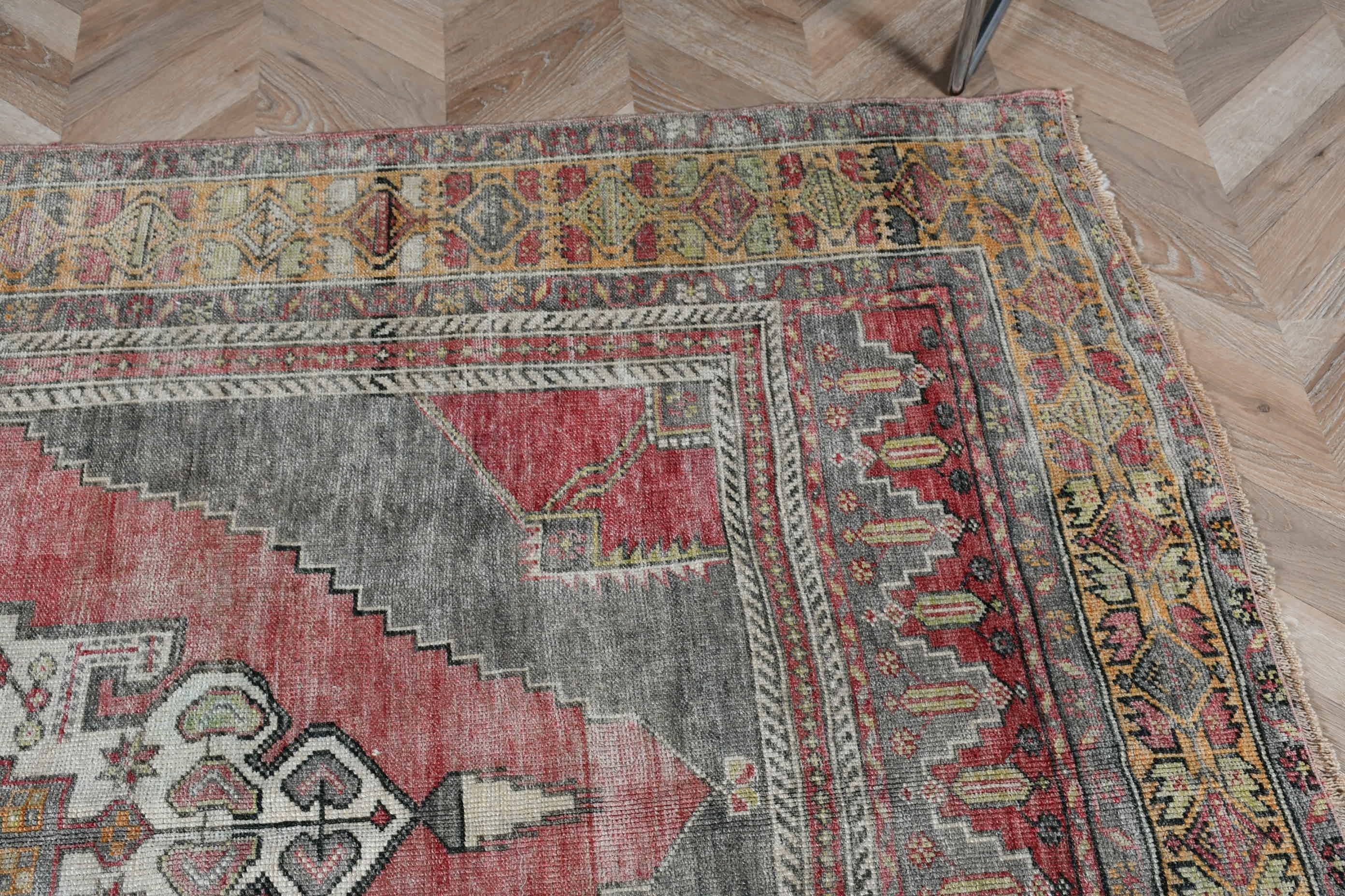 Red Antique Rug, Rugs for Salon, Cool Rug, Bedroom Rug, Salon Rugs, Anatolian Rug, Turkish Rug, 5.1x8 ft Large Rug, Vintage Rug, Turkey Rug