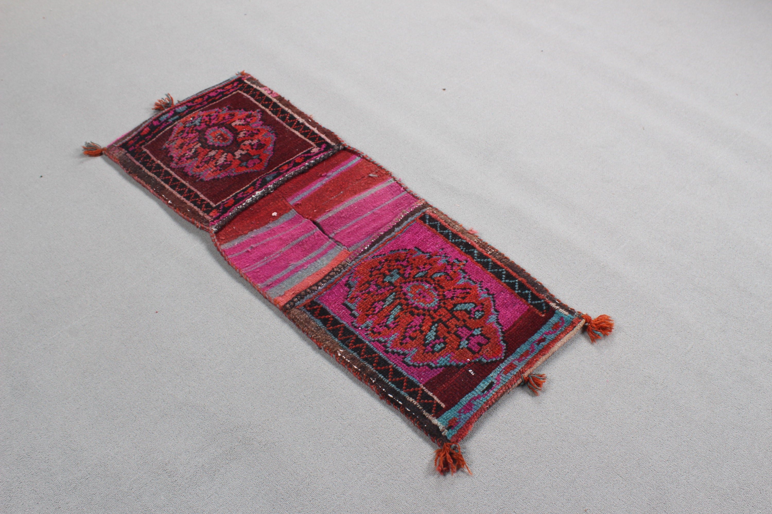 Vintage Halılar, Banyo Halıları, Pembe Düz Dokuma Halılar, Oryantal Halı, Aztek Halısı, Ev Dekorasyonu Halıları, 1.6x4.1 ft Küçük Halı, Çocuk Halısı, Türk Halıları