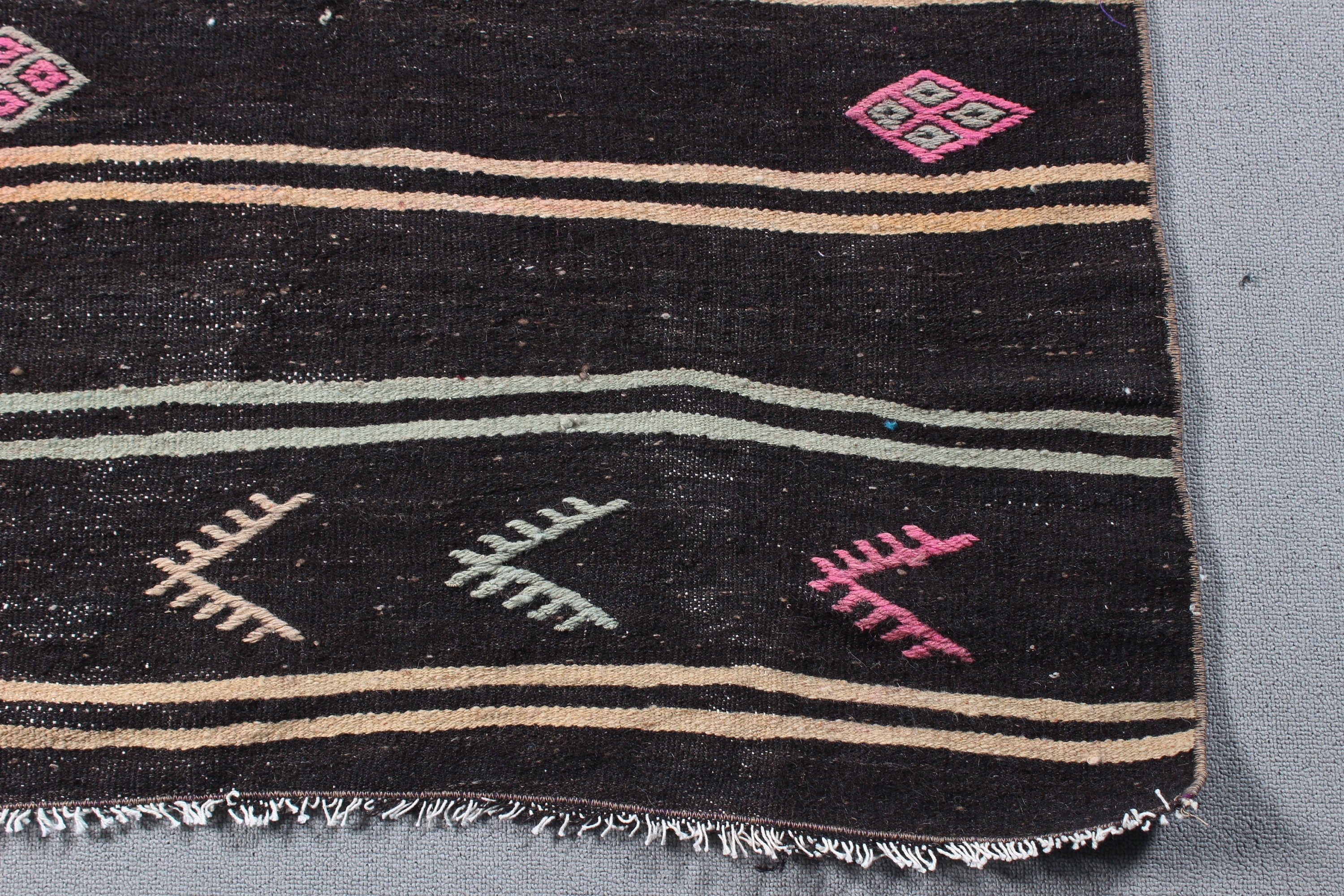 Large Boho Rug, Cool Rugs, Vintage Rug, Kilim, Kitchen Rug, Turkish Rugs, Black Bedroom Rugs, Living Room Rug, 6.1x9.8 ft Large Rugs