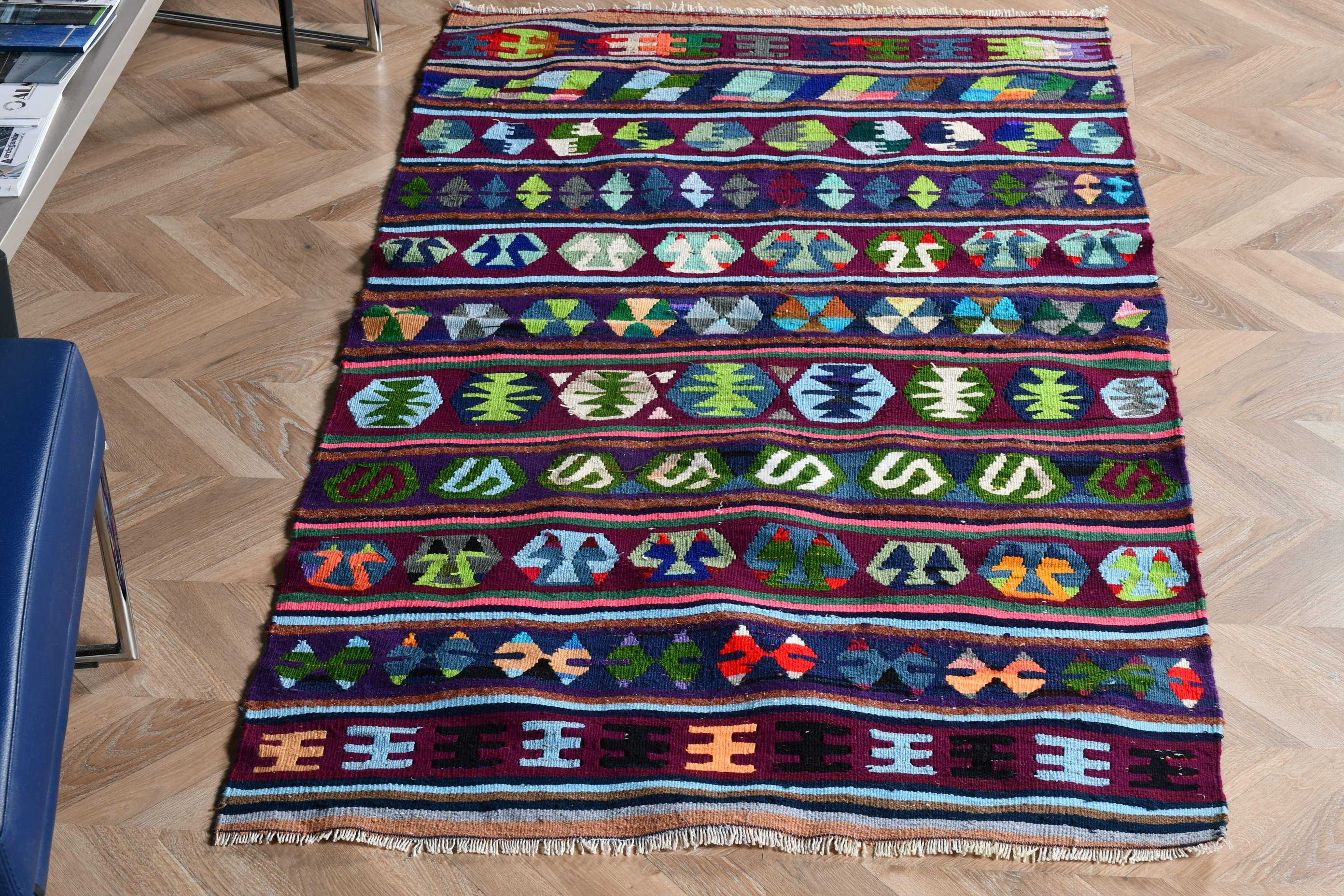 Kilim, Kabile Halısı, Vintage Halı, Çocuk Halısı, Havalı Halı, Mutfak Halısı, Yeşil 3,7x5,5 ft Accent Halı, Türk Halısı, Ev Dekorasyonu Halıları