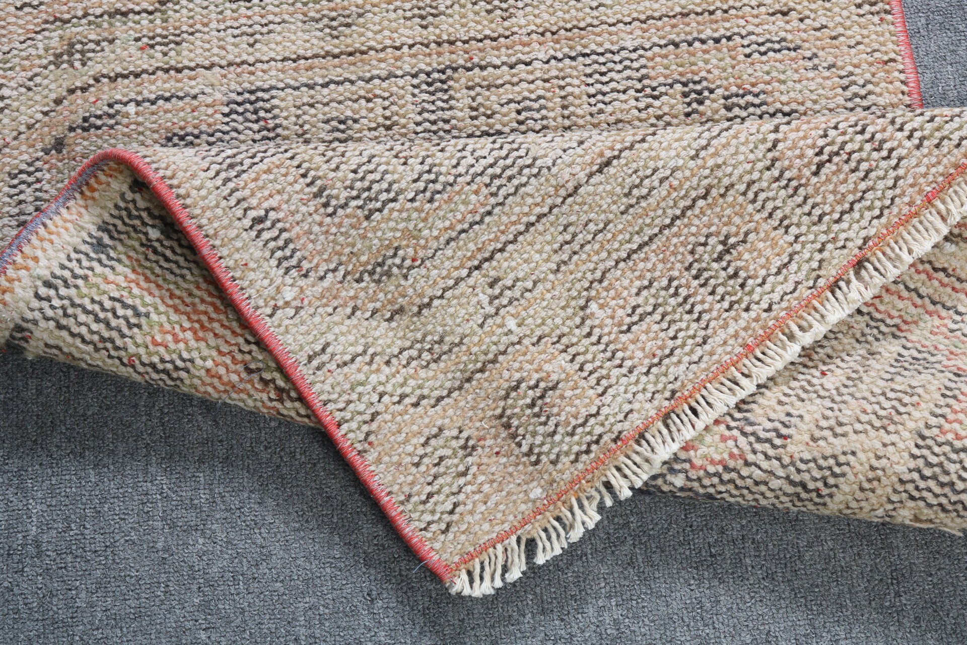 Geometric Rugs, Small Area Rugs, Turkish Rugs, Orange Modern Rugs, 1.7x2.4 ft Small Rugs, Luxury Rug, Handwoven Rug, Vintage Rug, Bath Rug