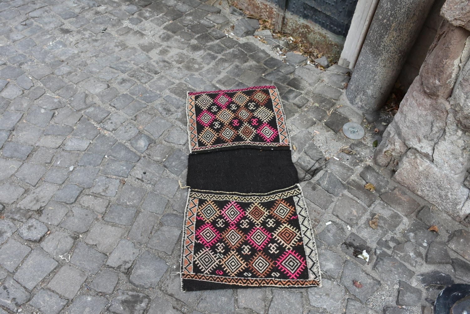 Mutfak Halısı, Kilim, Pembe Fas Halıları, Fas Halısı, Kapı Paspası Halıları, Sanat Halısı, 1.8x3.9 ft Küçük Halılar, Türk Halısı, Vintage Halı