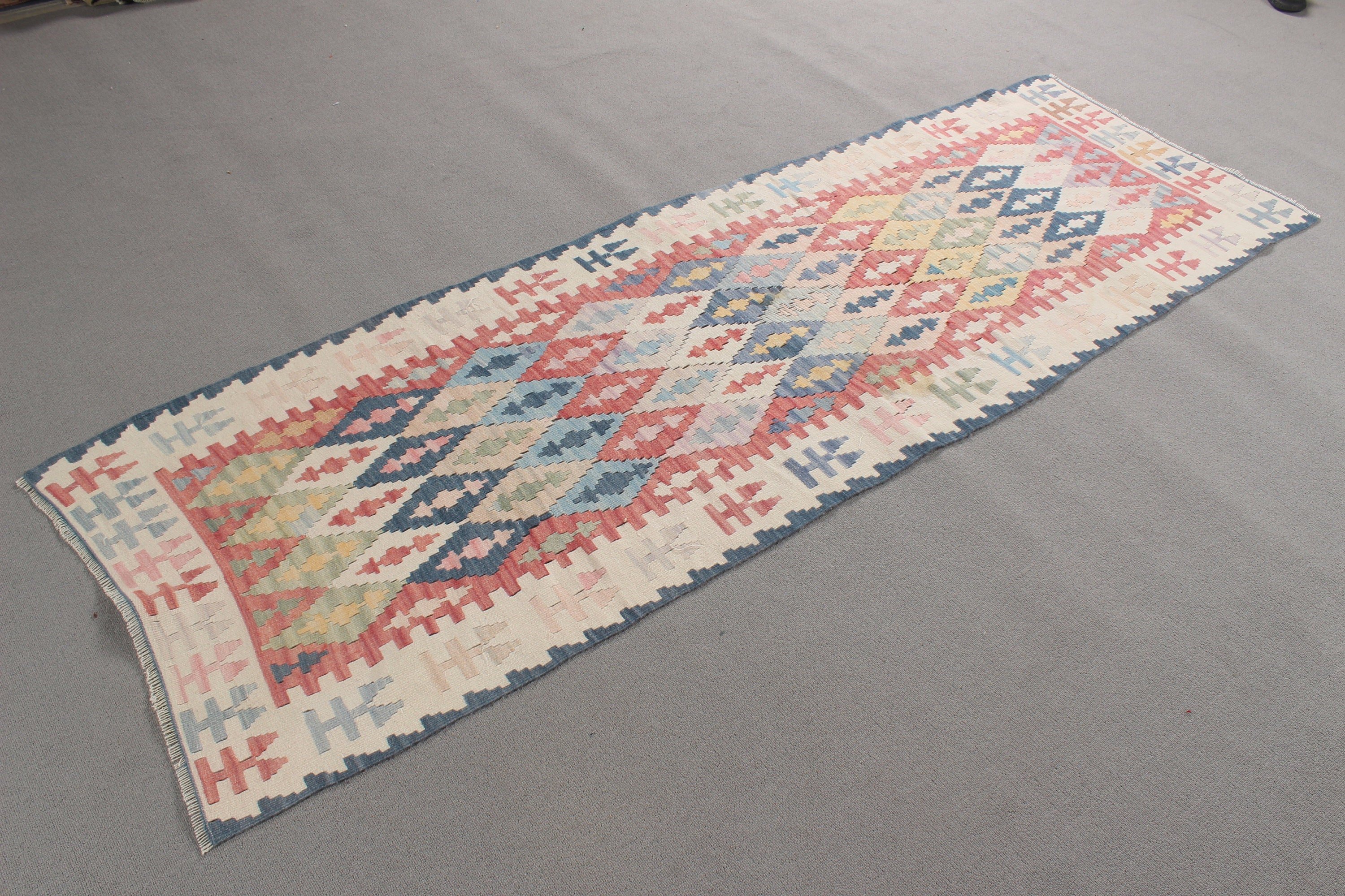 Antique Rug, Wool Rug Runner Rugs, Kilim, 2.5x7.6 ft Runner Rug, Turkish Rugs, Long Runner Rug, Boho Rugs, Vintage Rugs, Beige Antique Rug