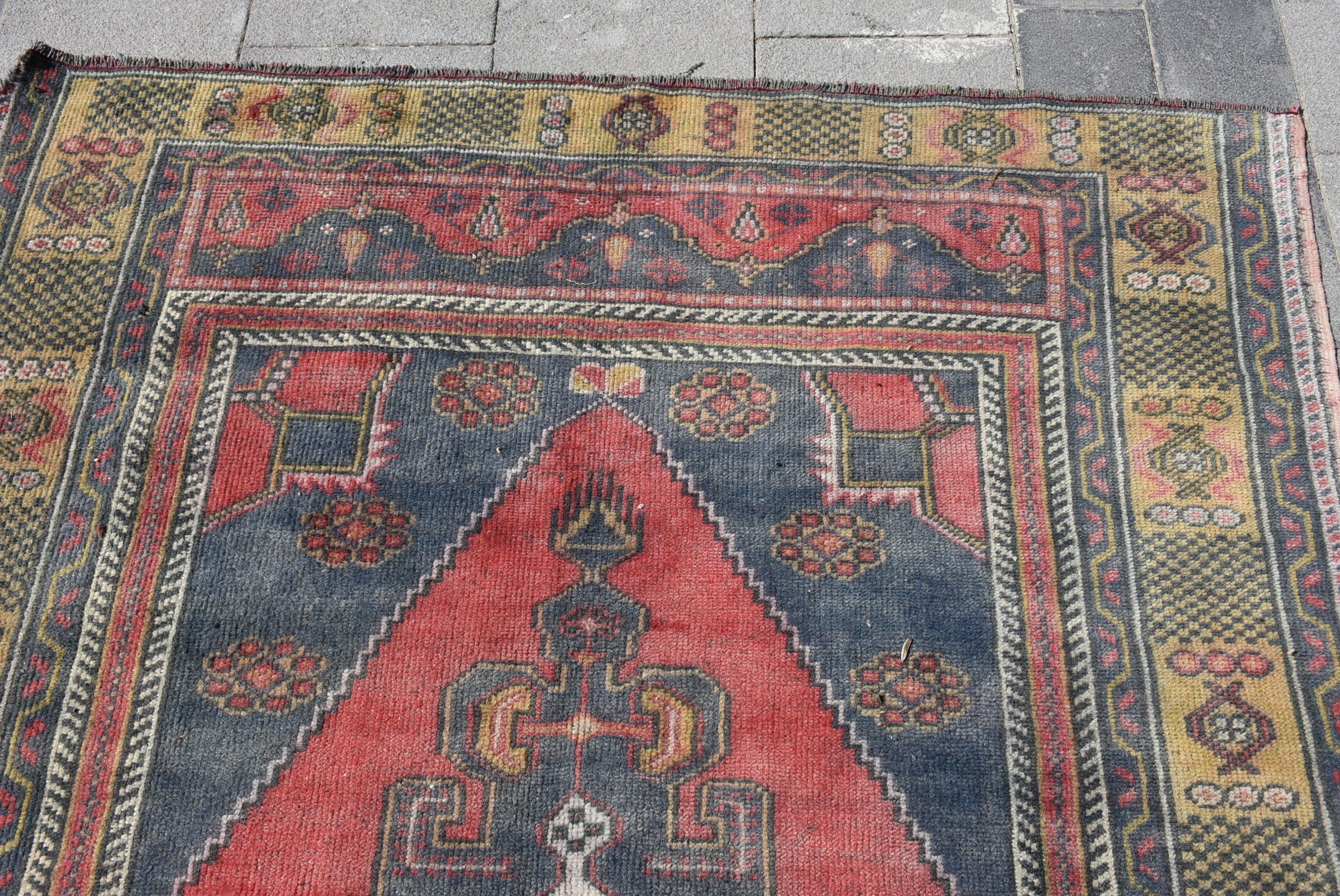 Dining Room Rug, 4.8x8.4 ft Large Rugs, Turkish Rug, Rugs for Salon, Salon Rugs, Vintage Rug, Red Oriental Rug, Kitchen Rug, Bedroom Rugs