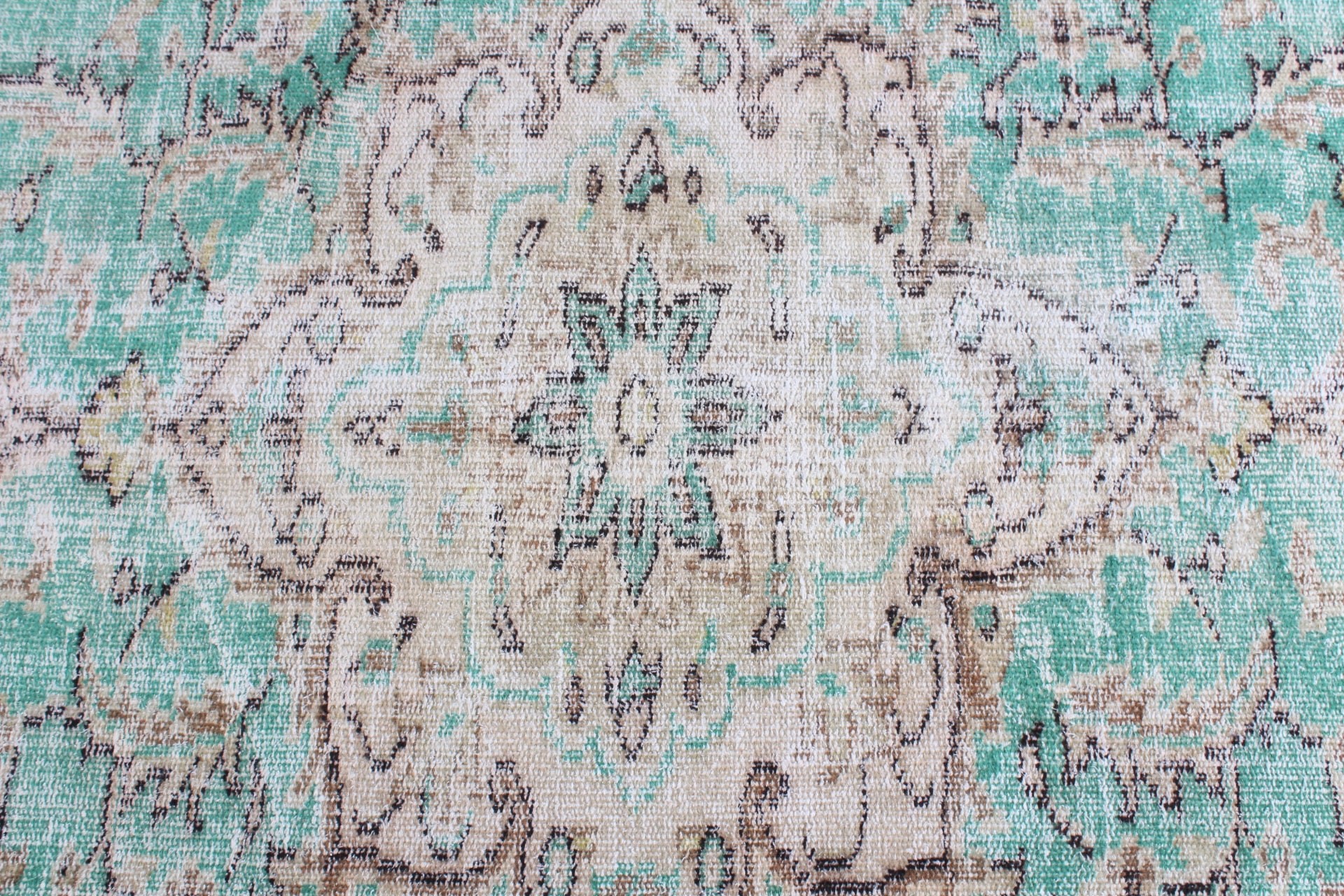 Moroccan Rugs, Distressed Rugs, Cool Rug, Corridor Rugs, Vintage Rug, Green Anatolian Rug, Turkish Rugs, 2.8x8.3 ft Runner Rug, Kitchen Rug