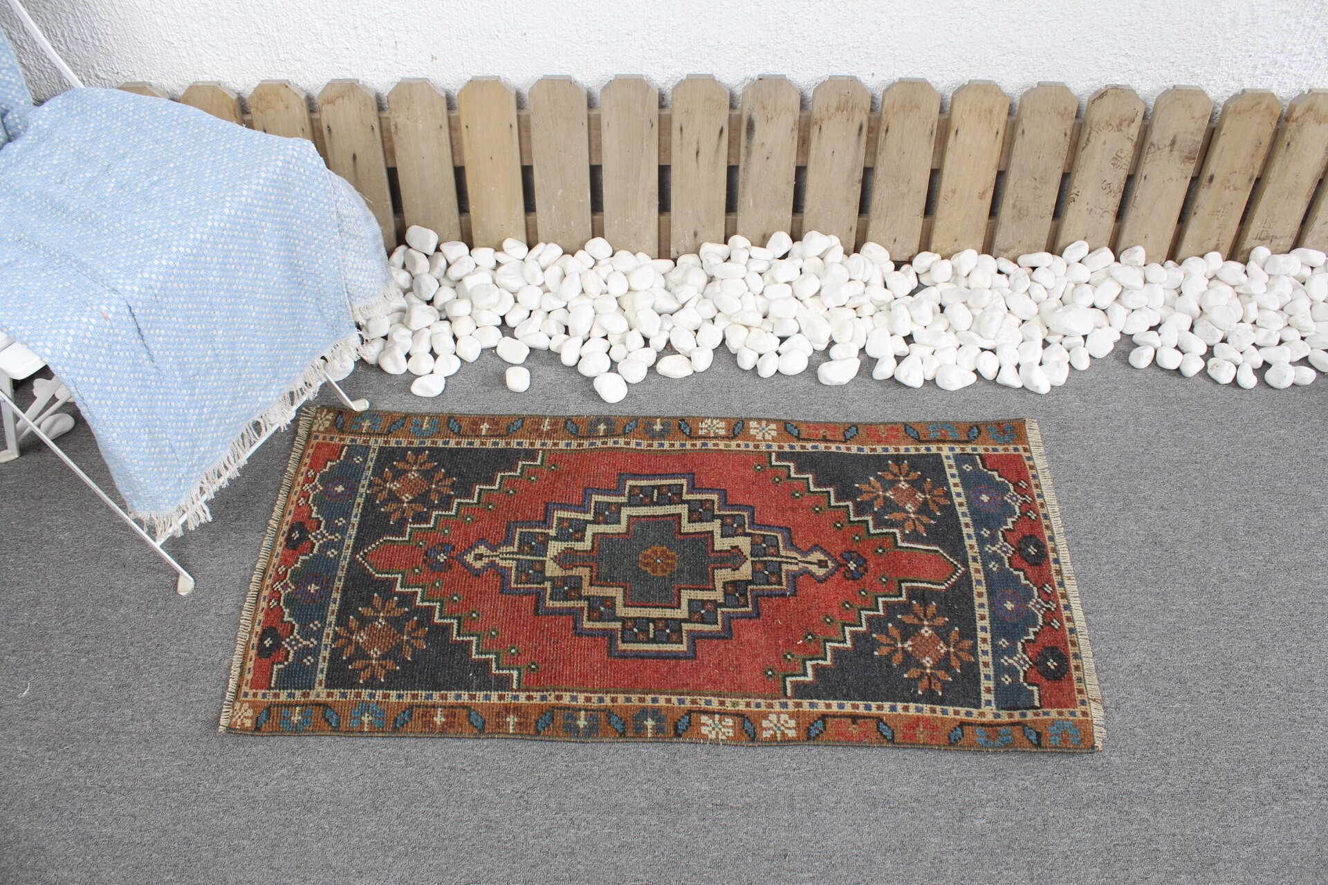 Turkish Rug, 1.8x3.6 ft Small Rug, Wall Hanging Rug, Bath Rug, Red Oriental Rugs, Bedroom Rugs, Aesthetic Rug, Vintage Rug