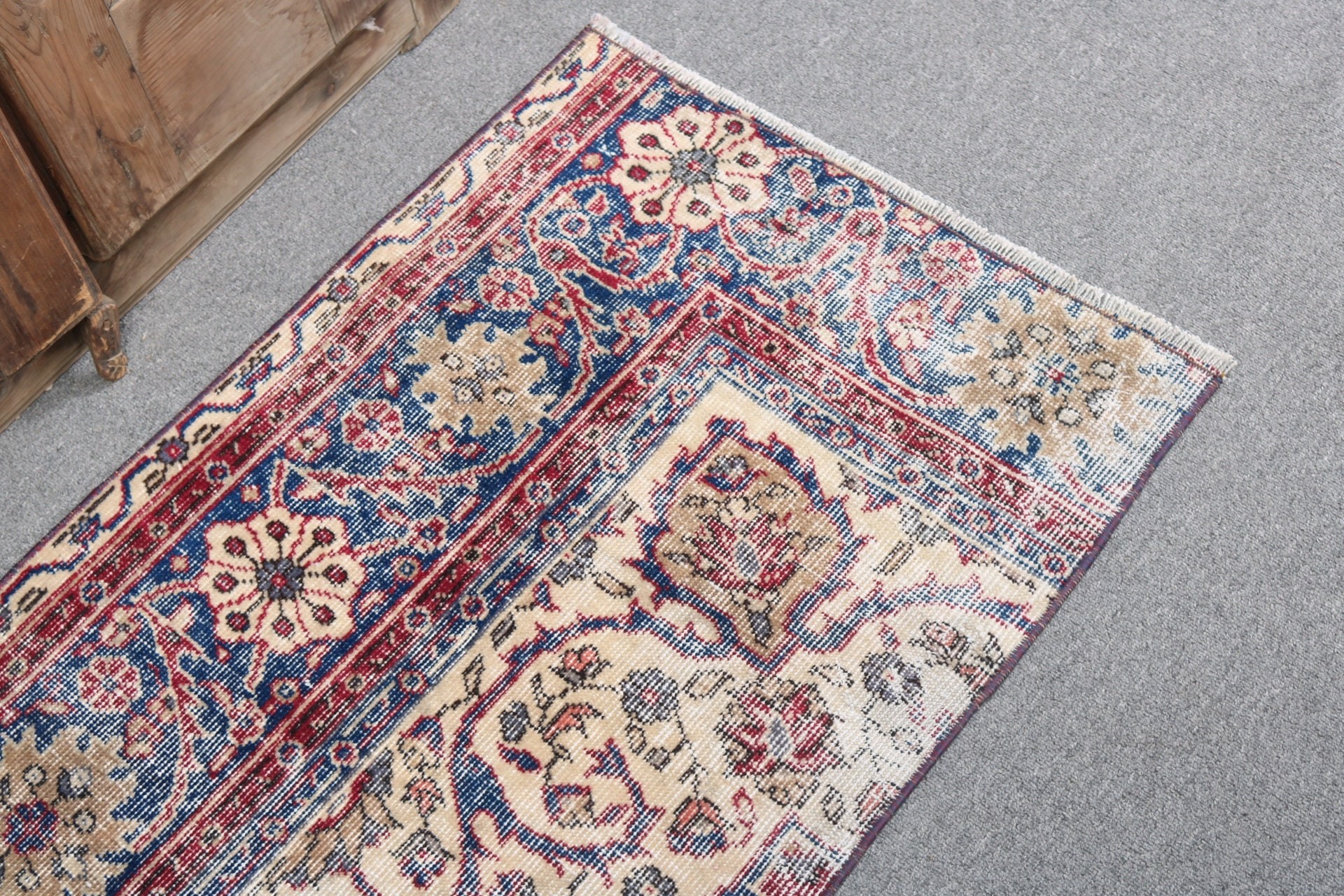 Nötr Halı, Kırmızı Yer Halısı, Boho Halıları, Türk Halısı, Duvara Asılı Halılar, 2x3,2 ft Küçük Halılar, Vintage Halılar, Fas Halıları, Küçük Vintage Halılar