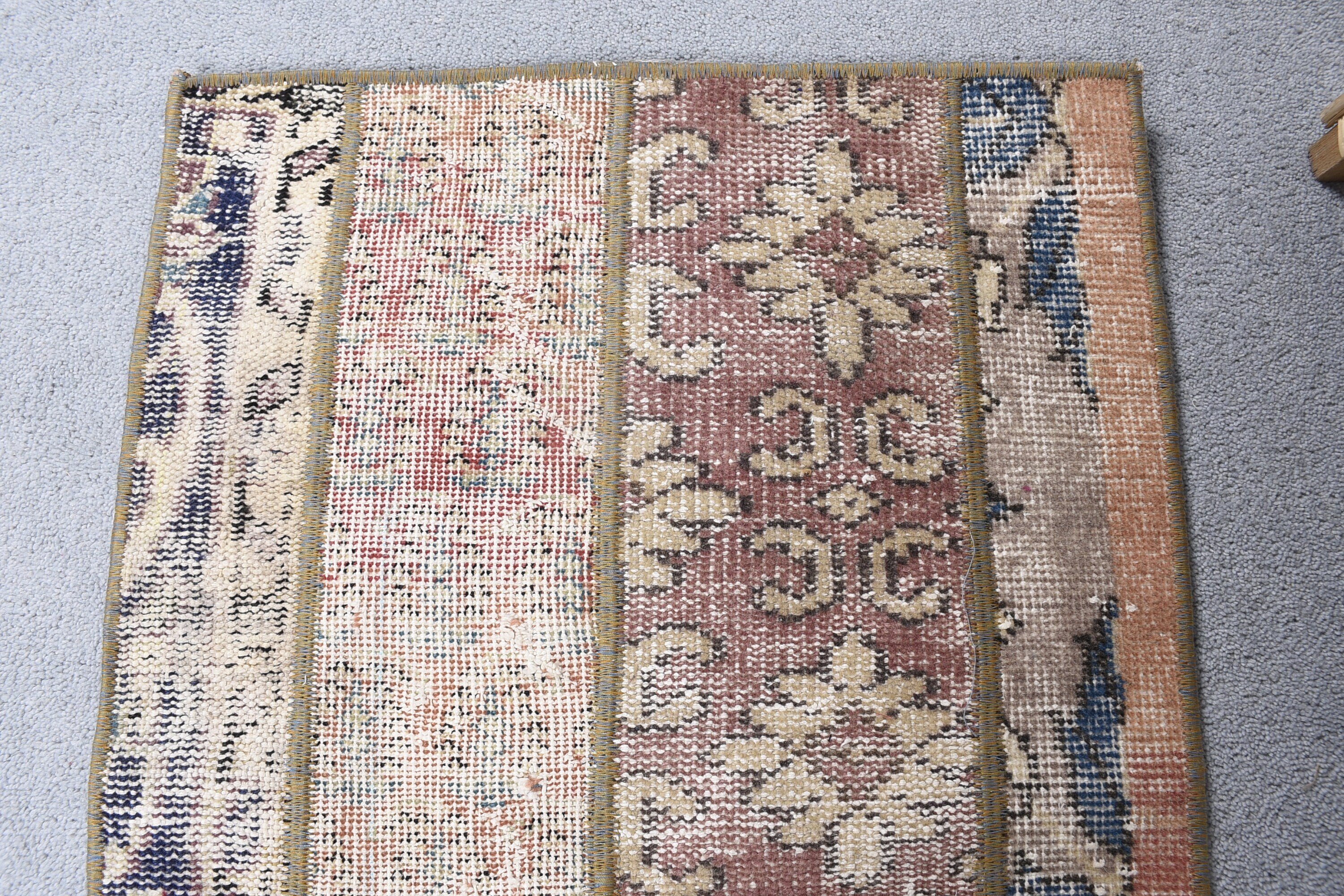 1.8x3.1 ft Small Rug, Bedroom Rug, Floor Rug, Wall Hanging Rugs, Vintage Rugs, Bathroom Rug, Bright Rug, Beige Moroccan Rug, Turkish Rug