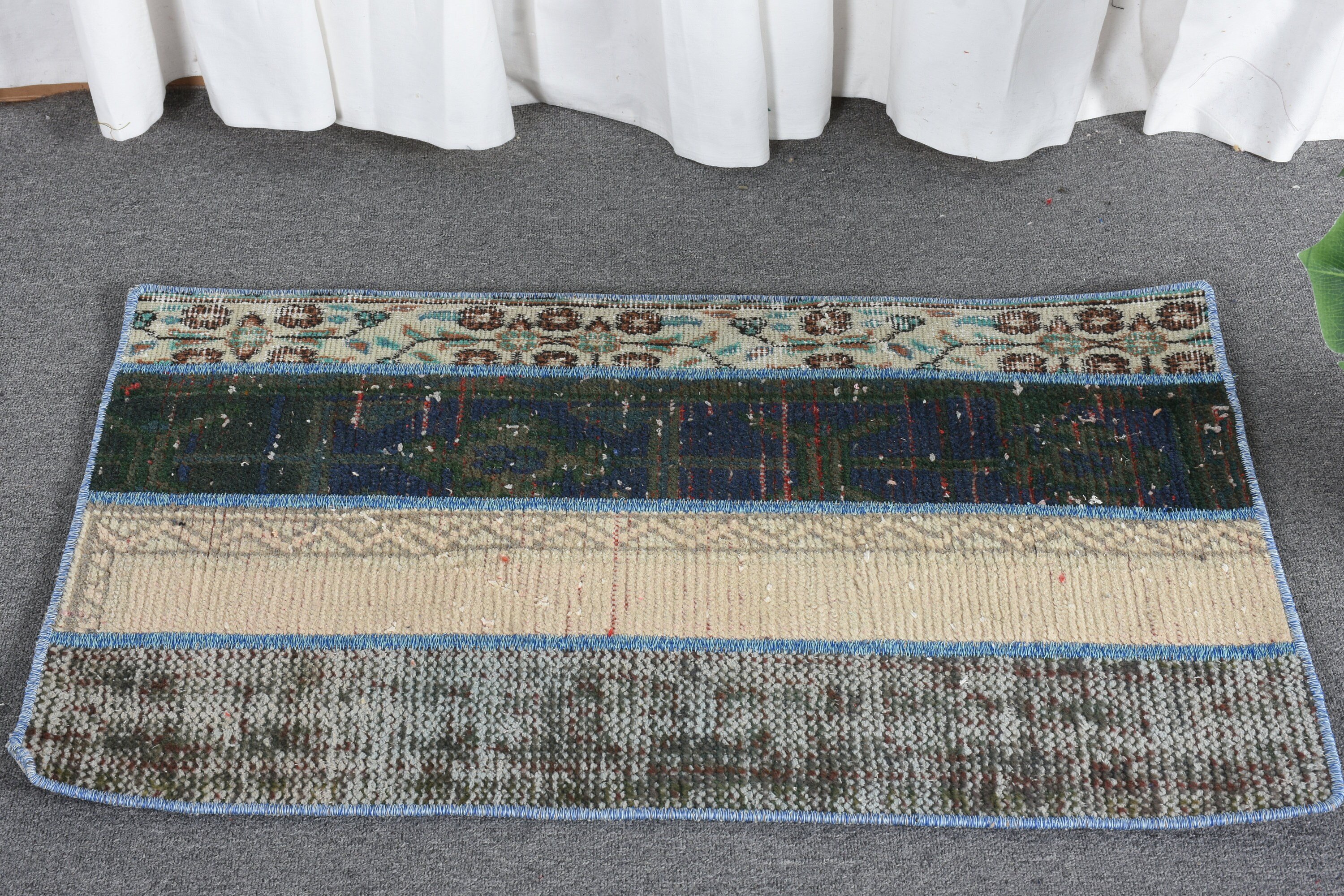 Moroccan Rug, Vintage Rug, 1.8x2.9 ft Small Rugs, Bedroom Rugs, Blue Antique Rugs, Turkish Rug, Kitchen Rugs, Rugs for Bath, Entry Rugs