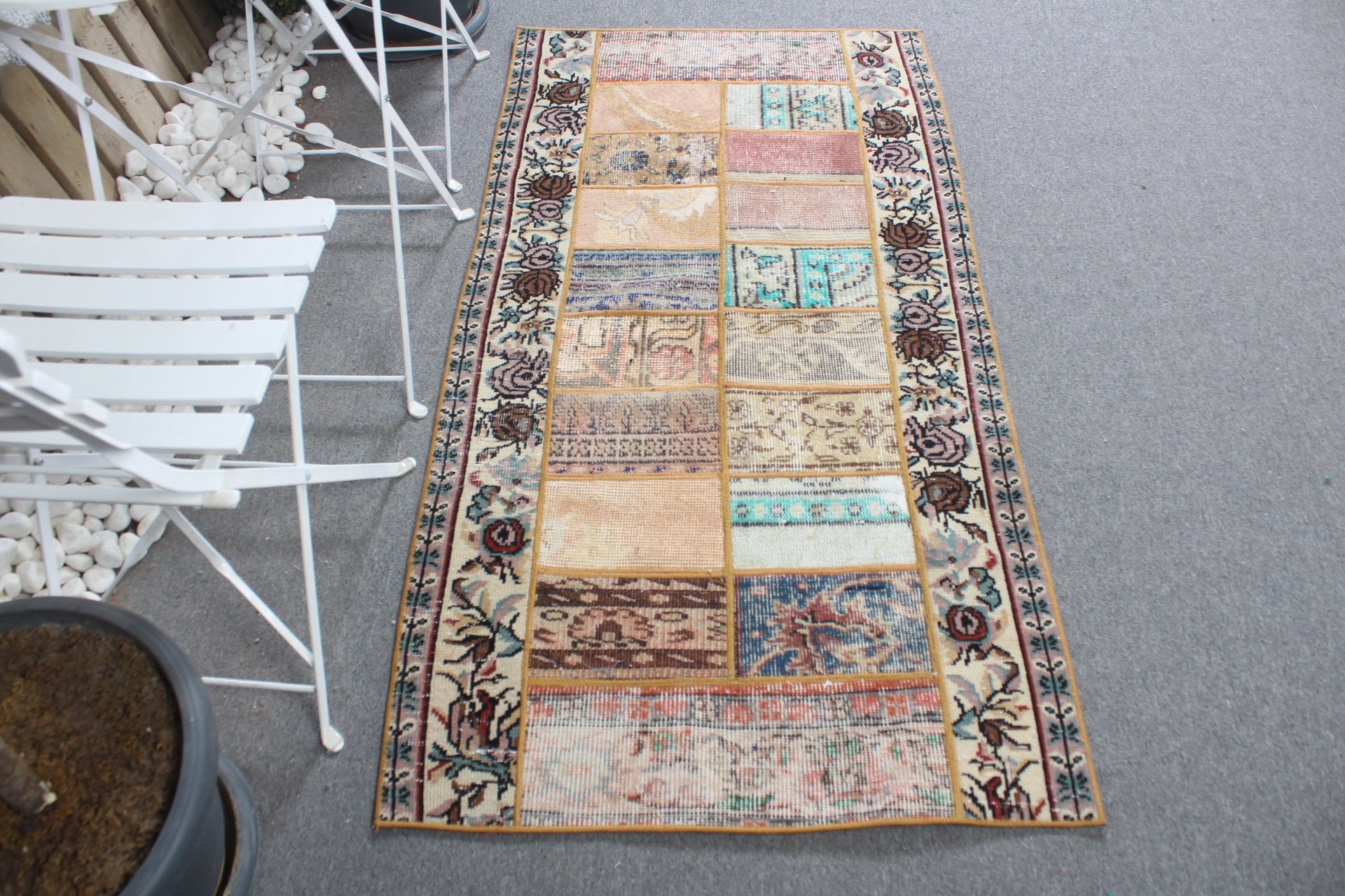 Türk Halısı, Vintage Halı, Boho Halısı, Ev Dekorasyonu Halısı, Gökkuşağı Fas Halıları, Mutfak Halıları, Kapı Paspası Halısı, 2,8x5,3 ft Küçük Halılar, Giriş Halısı