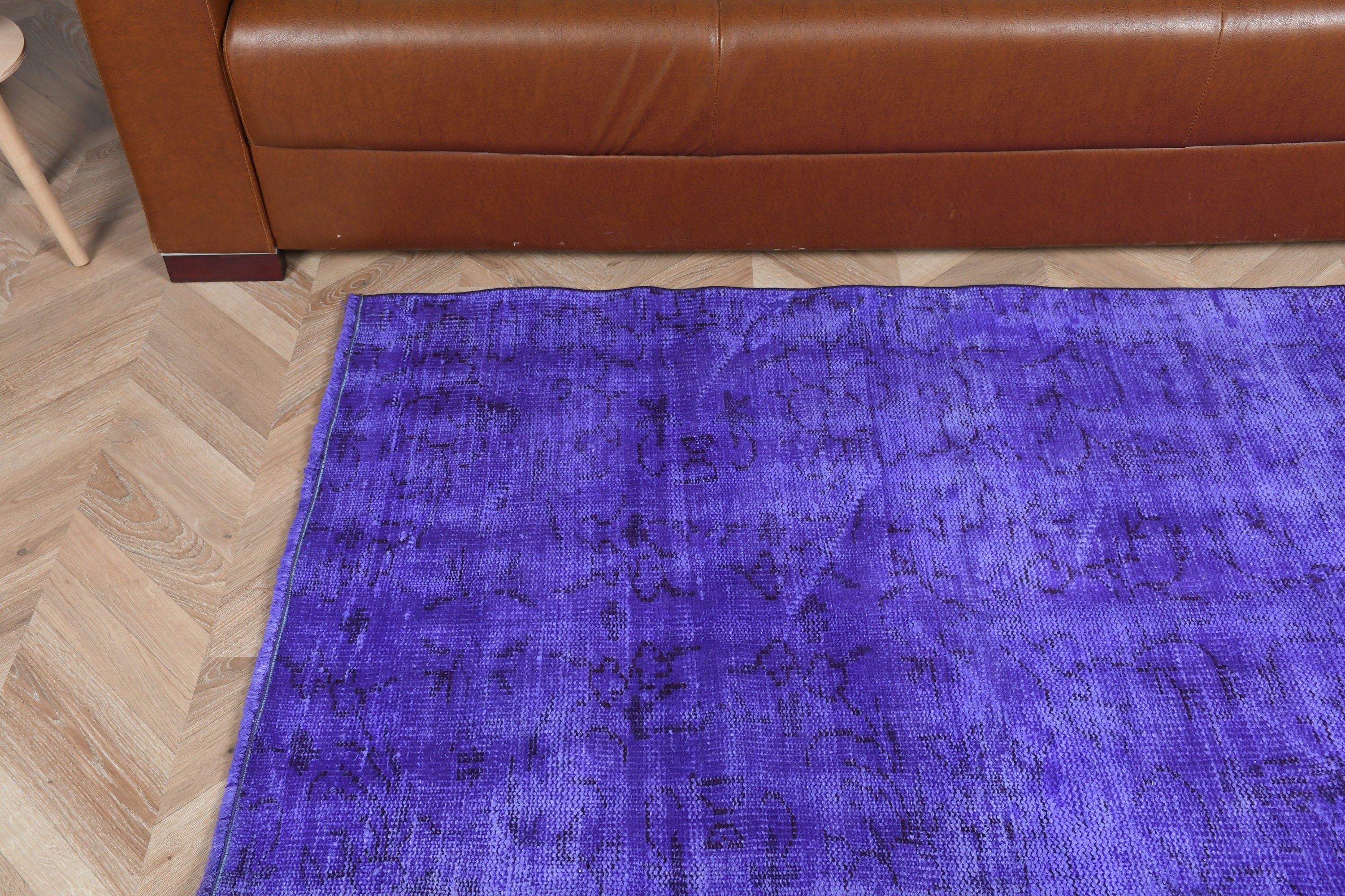 Rugs for Door Mat, Turkish Rug, Bathroom Rug, Vintage Rugs, Purple Wool Rug, 2.9x4.9 ft Small Rug, Oriental Rugs, Entry Rug