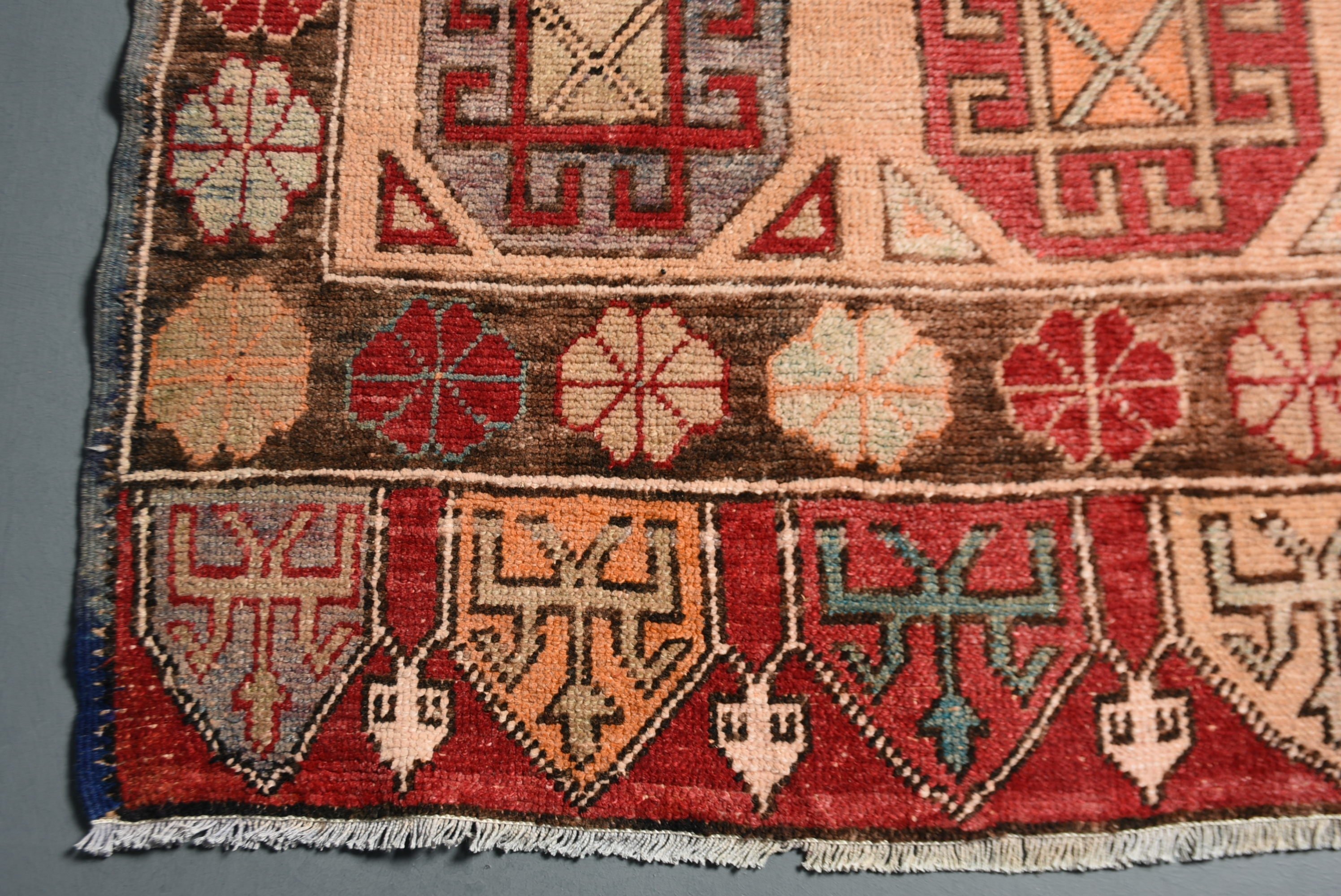 Vintage Rug, Kitchen Rugs, Turkish Rug, 4.6x6.4 ft Area Rugs, Rugs for Floor, Red Moroccan Rug, Nursery Rug, Antique Rug, Living Room Rug