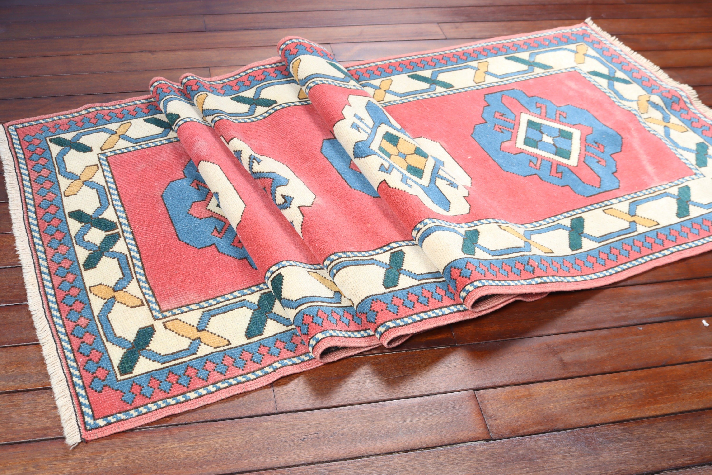 Nötr Halılar, Yün Halılar, 2,8x9,8 ft Runner Halıları, Runner Halıları, Vintage Halılar, Türk Halıları, Vintage Runner Halısı, Pembe Geometrik Halılar