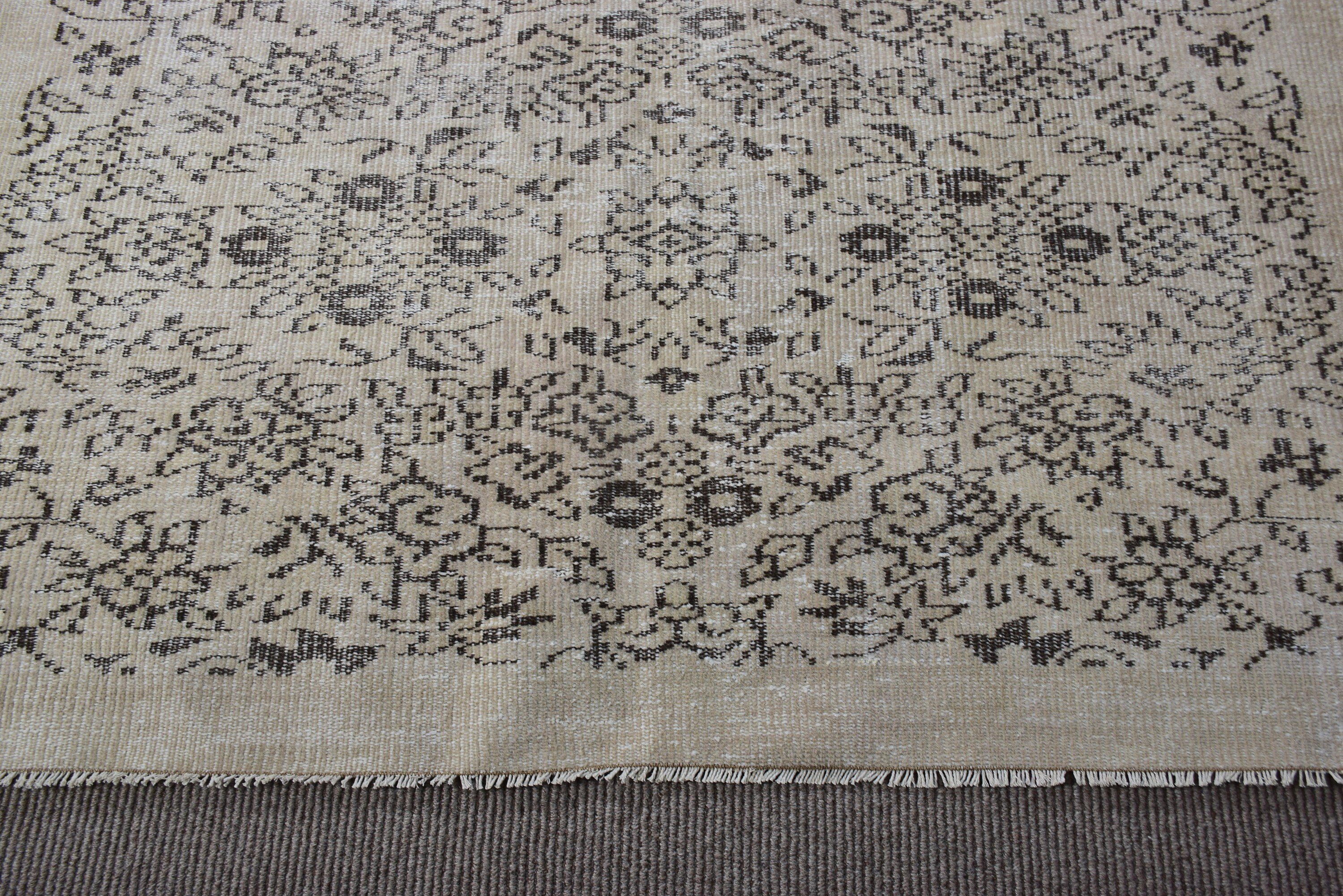 Türk Halıları, Büyük Vintage Halılar, 5.2x8.3 ft Büyük Halı, El Dokuma Halılar, Vintage Halı, Aztek Halısı, Boho Halıları, Yatak Odası Halısı, Bej Yün Halılar