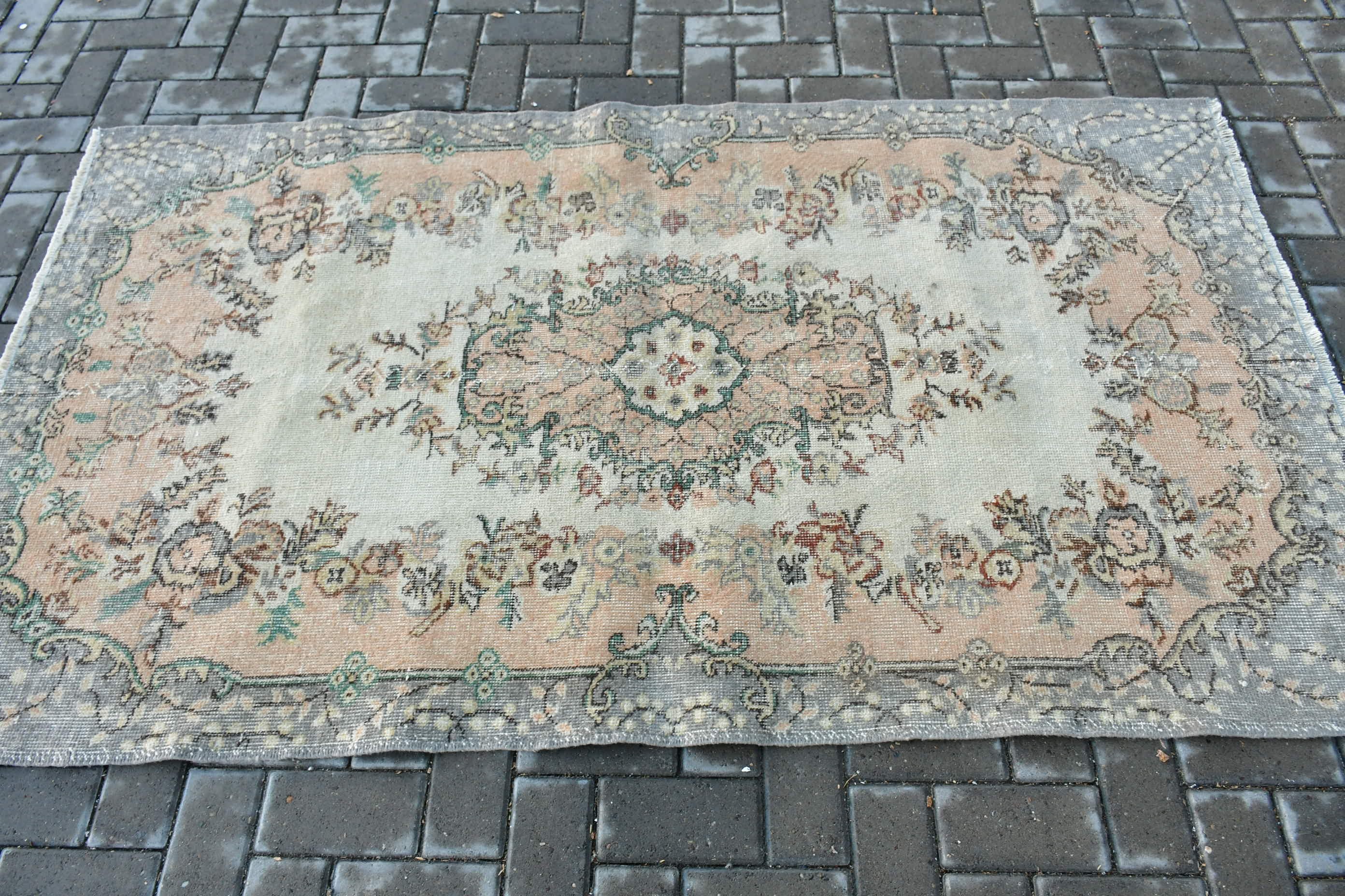 Floor Rug, 3.9x6.7 ft Area Rugs, Beige Bedroom Rug, Cool Rugs, Boho Rug, Moroccan Rugs, Vintage Rugs, Dining Room Rug, Turkish Rug