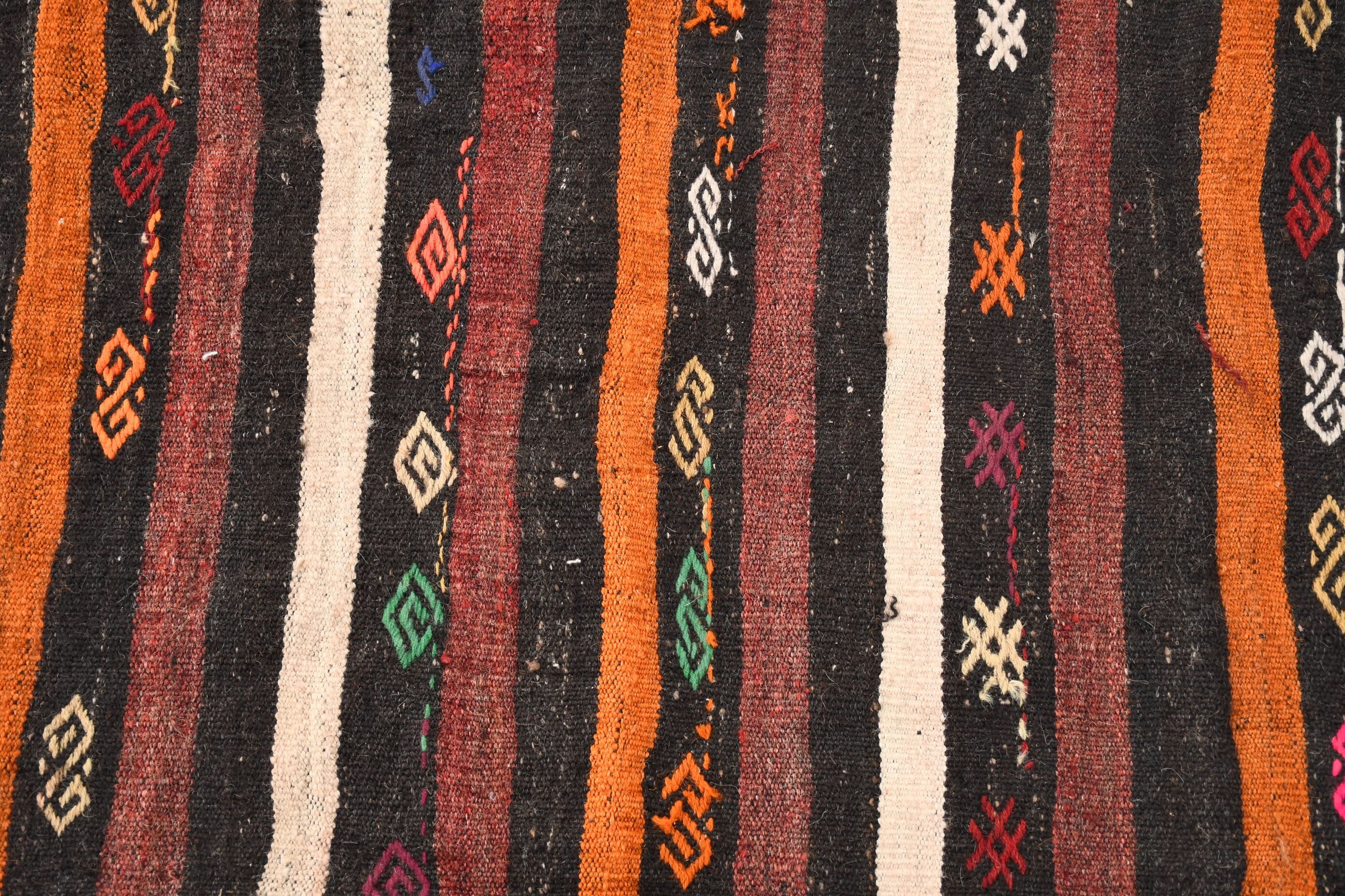 Koridor Halıları, Vintage Halılar, Eski Halı, Kilim, Türk Halıları, Kahverengi Oushak Halısı, Oushak Halısı, Koşucu Halıları, Havalı Halılar, 2,4x9,7 ft Runner Halıları