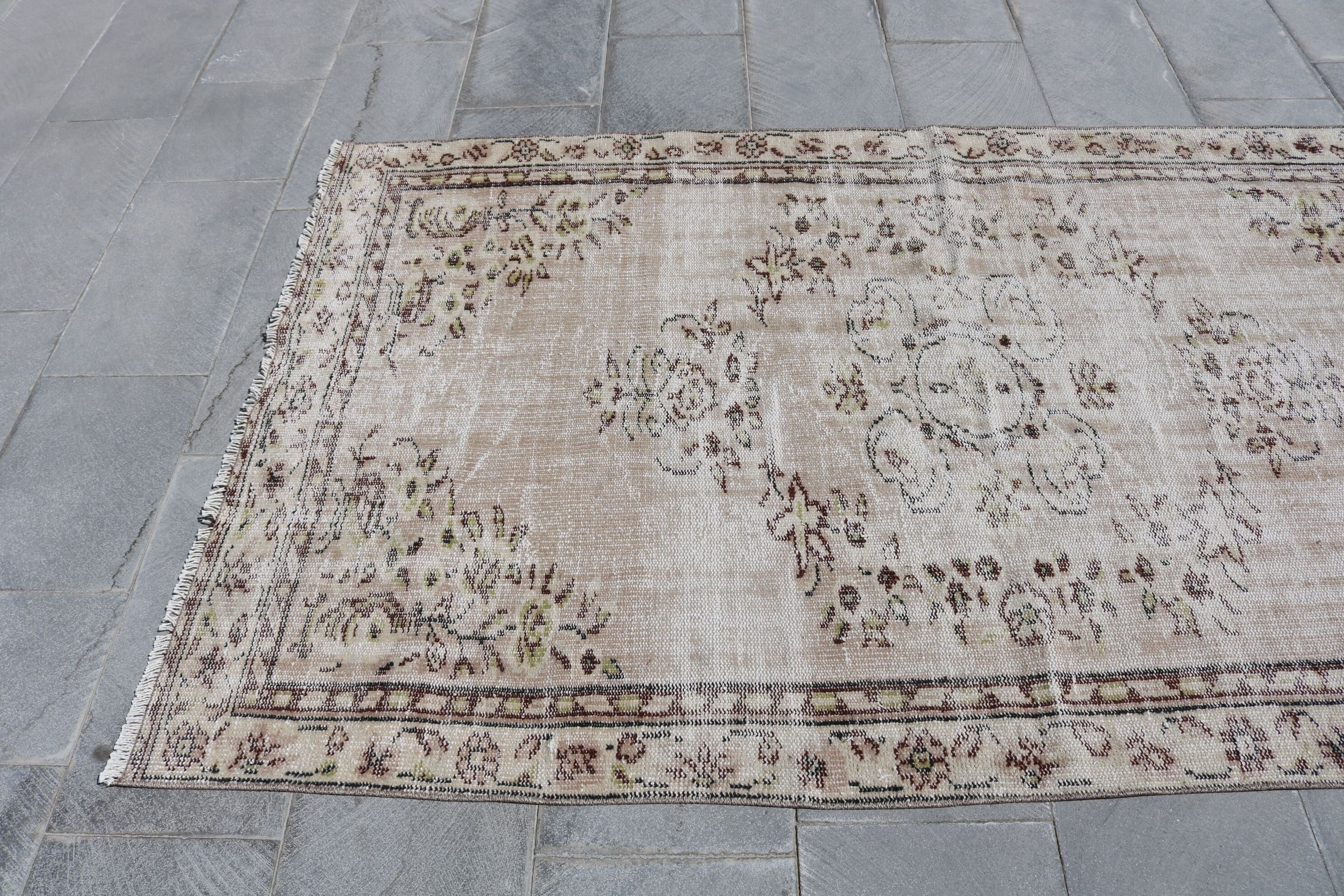Kitchen Rug, Turkish Area Rug Rugs, Vintage Rugs, Rugs for Living Room, Turkish Rugs, Vintage Decor Rug, Colorful Rug, 4.4x7.6 ft Area Rug