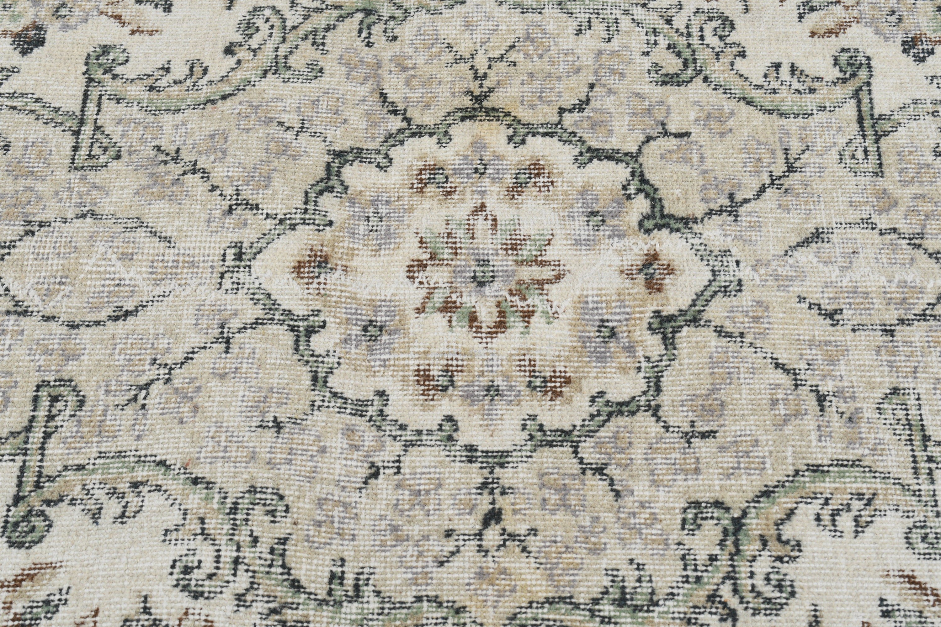 Antika Halı, Vintage Halı, Türk Halıları, Büyük Boho Halısı, 6x9.6 ft Büyük Halı, Büyük Vintage Halıları, Bej Nötr Halı, Ofis Halısı