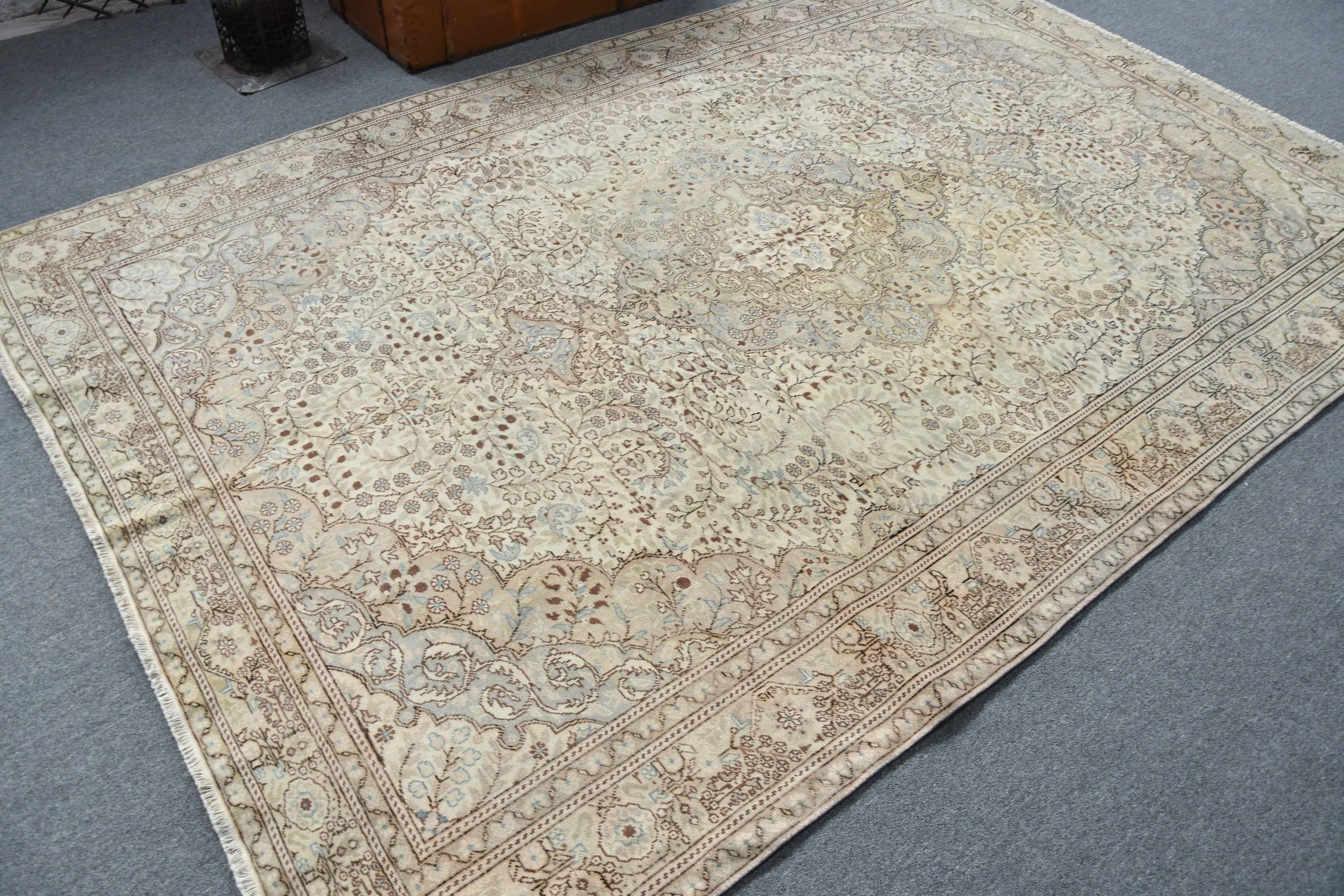 Living Room Rug, Vintage Rug, Vintage Decor Rug, Rugs for Dining Room, Cool Rug, Kitchen Rug, 6.3x9.5 ft Large Rug, Turkish Rug, Salon Rug