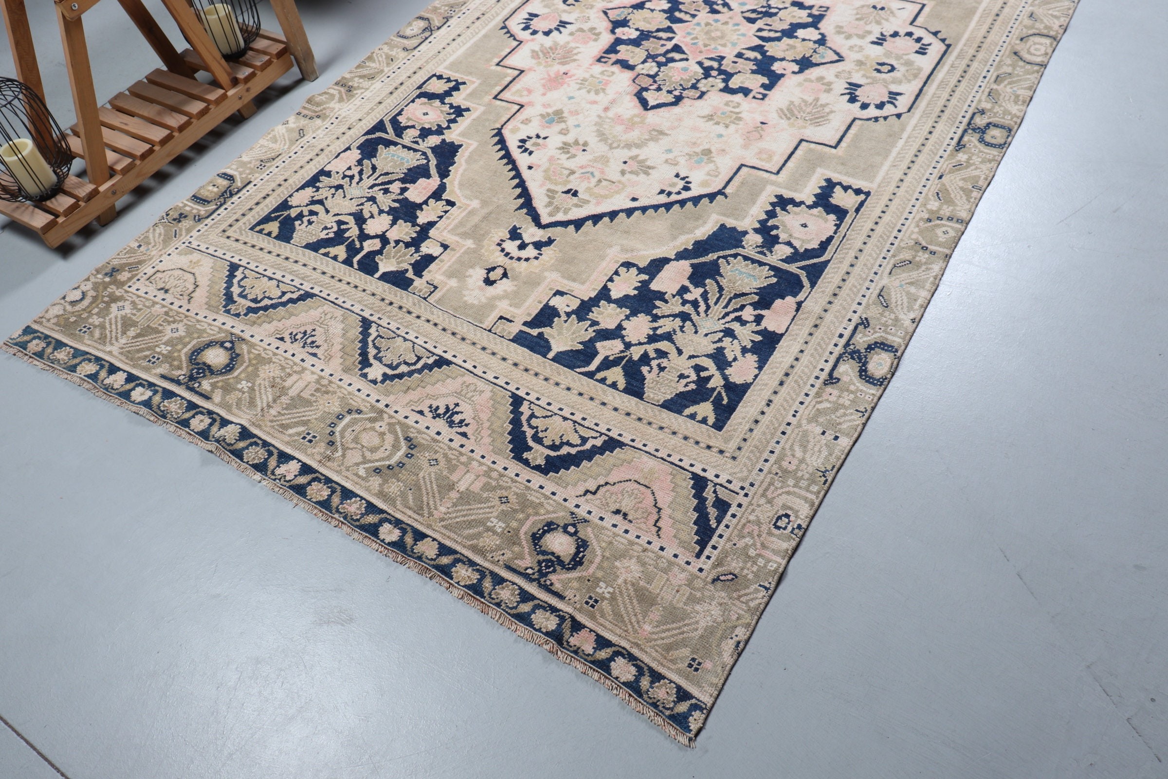 Living Room Rug, Beige Floor Rug, Cool Rug, Rugs for Bedroom, Floor Rugs, Bedroom Rug, Turkish Rugs, Vintage Rug, 5.2x10.3 ft Large Rug