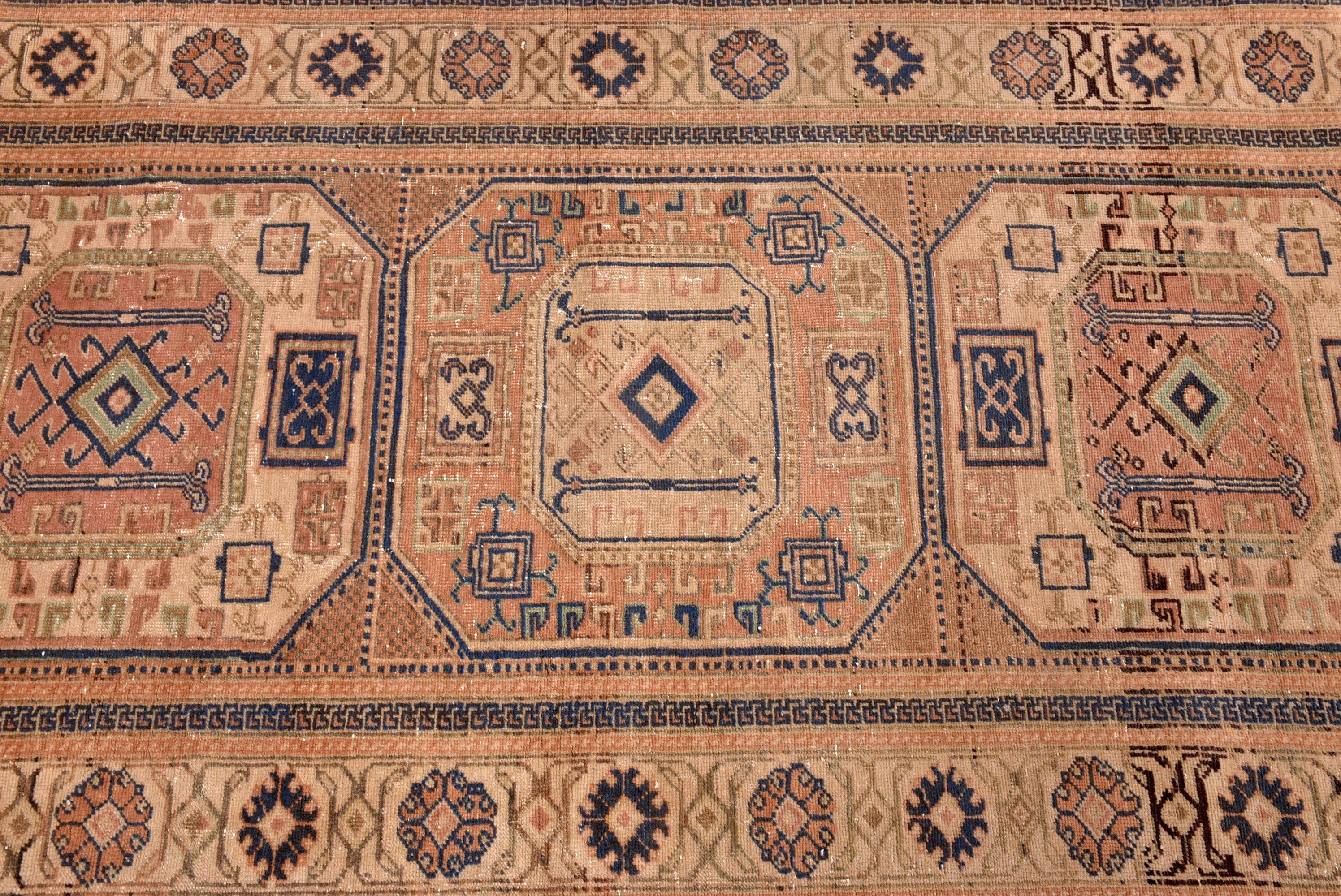 Yatak Odası Halısı, Vintage Halı, 3x5.9 ft Accent Halı, Turuncu Yün Halılar, Türk Halısı, Etnik Halı, Çocuk Halıları, Boho Vurgulu Halılar, Fas Halıları