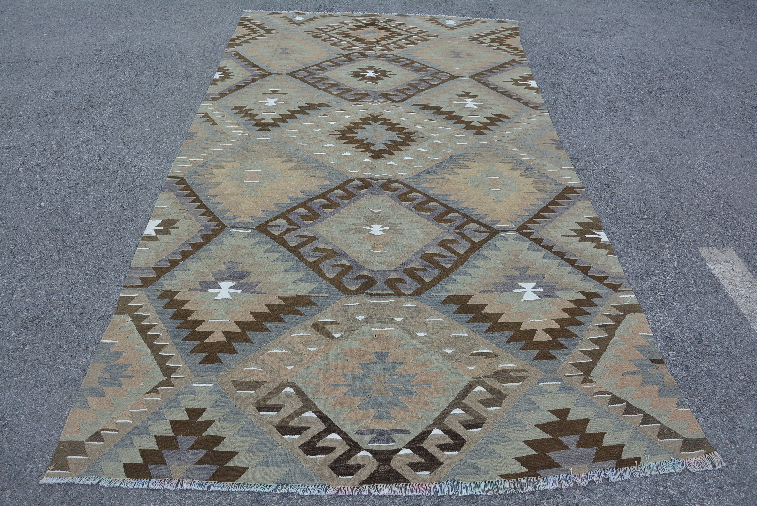 Living Room Rug, Cool Rugs, Vintage Rug, Colorful Rug, Kilim, 5.3x10.3 ft Large Rug, Dining Room Rug, Rugs for Dining Room, Turkish Rugs