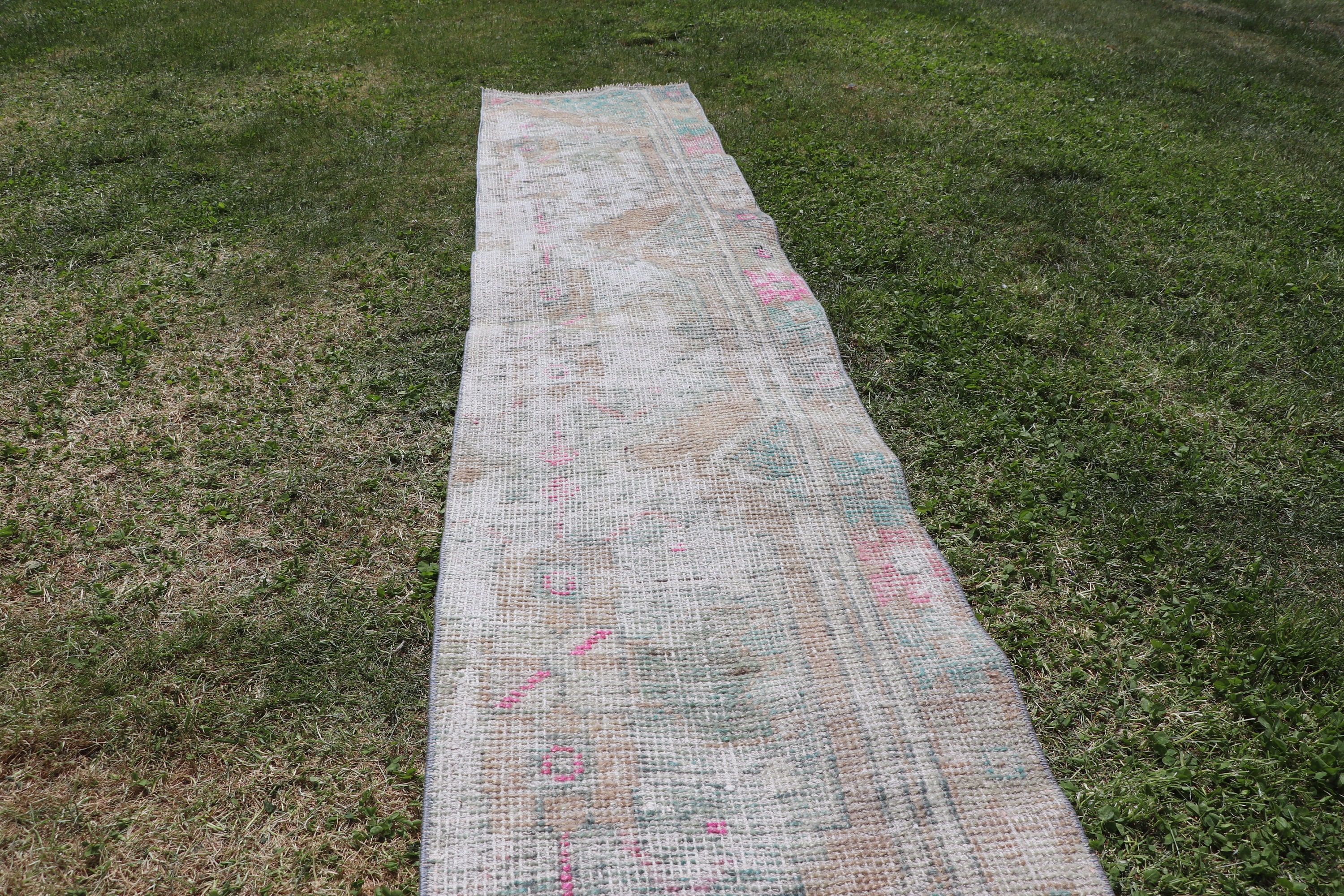 Bedroom Rug, Beige Handwoven Rugs, 1.5x7.3 ft Runner Rugs, Long Runner Rug, Turkish Rug, Vintage Rugs, Anatolian Rugs, Vintage Runner Rugs