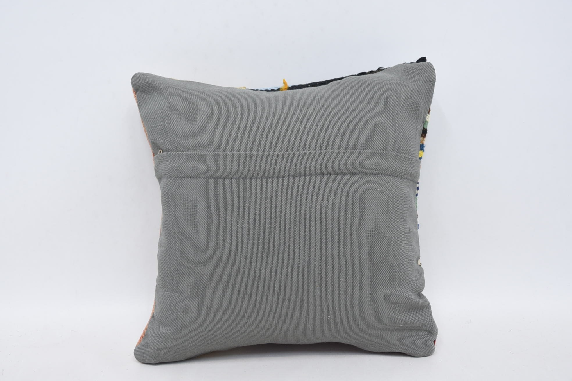 Kilim Pillow Cover, 14"x14" Beige Pillow, Boho Pillow Sham Cover, Turkish Kilim Pillow, Custom Pillow Sham, Lounge Throw Cushion