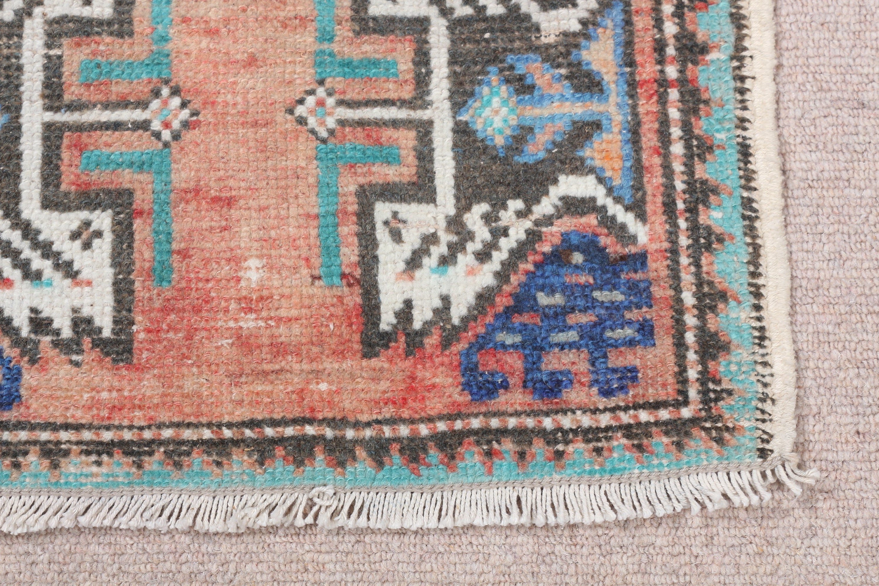 Vintage Rugs, Pastel Rug, Kitchen Rug, 1.6x2.8 ft Small Rugs, Oushak Rug, Oriental Rugs, Wall Hanging Rugs, Beige Moroccan Rug, Turkish Rug
