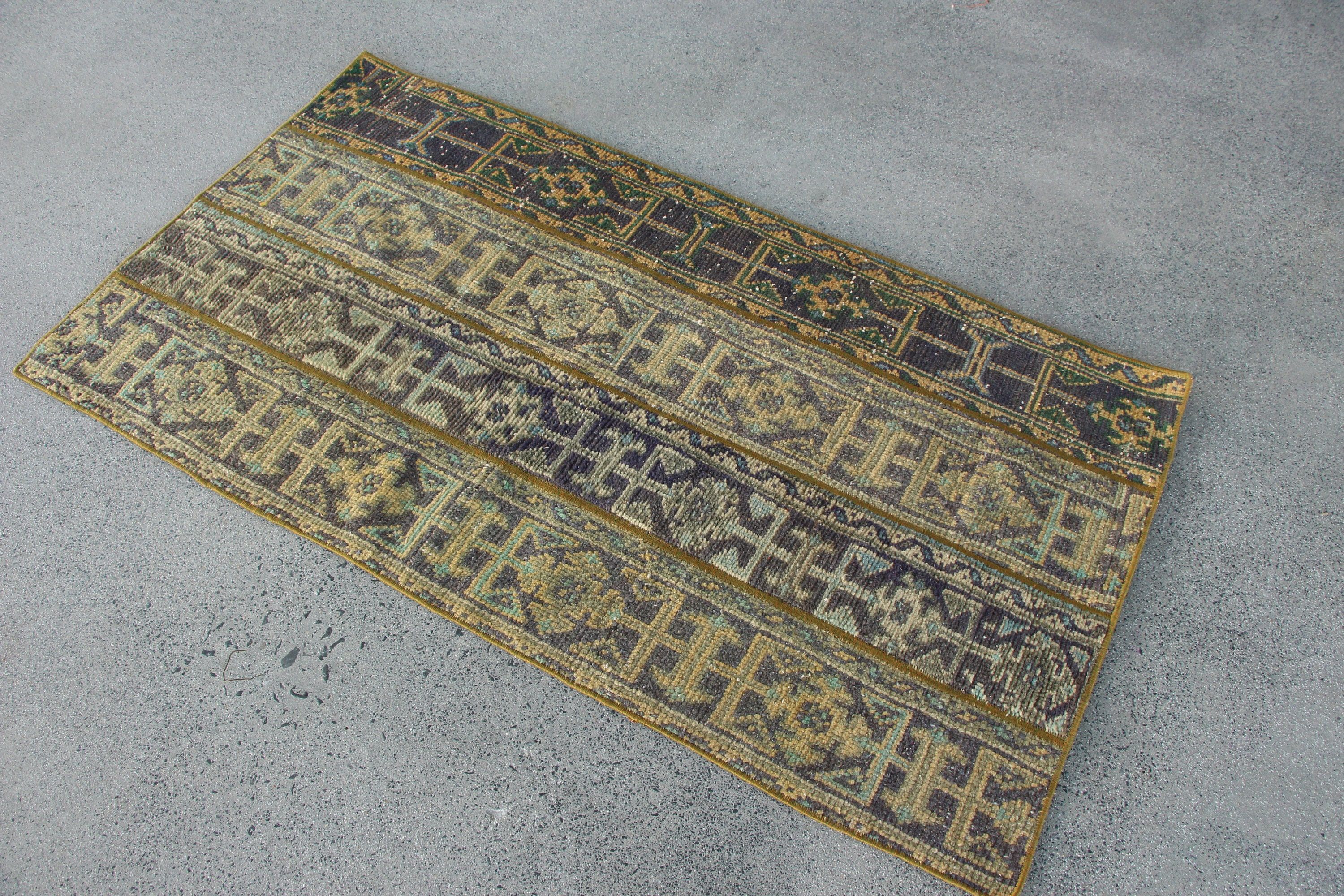 Vintage Rugs, Kitchen Rug, 2.7x4.9 ft Small Rug, Rugs for Door Mat, Blue Moroccan Rug, Bedroom Rug, Turkish Rug, Bright Rugs, Antique Rugs