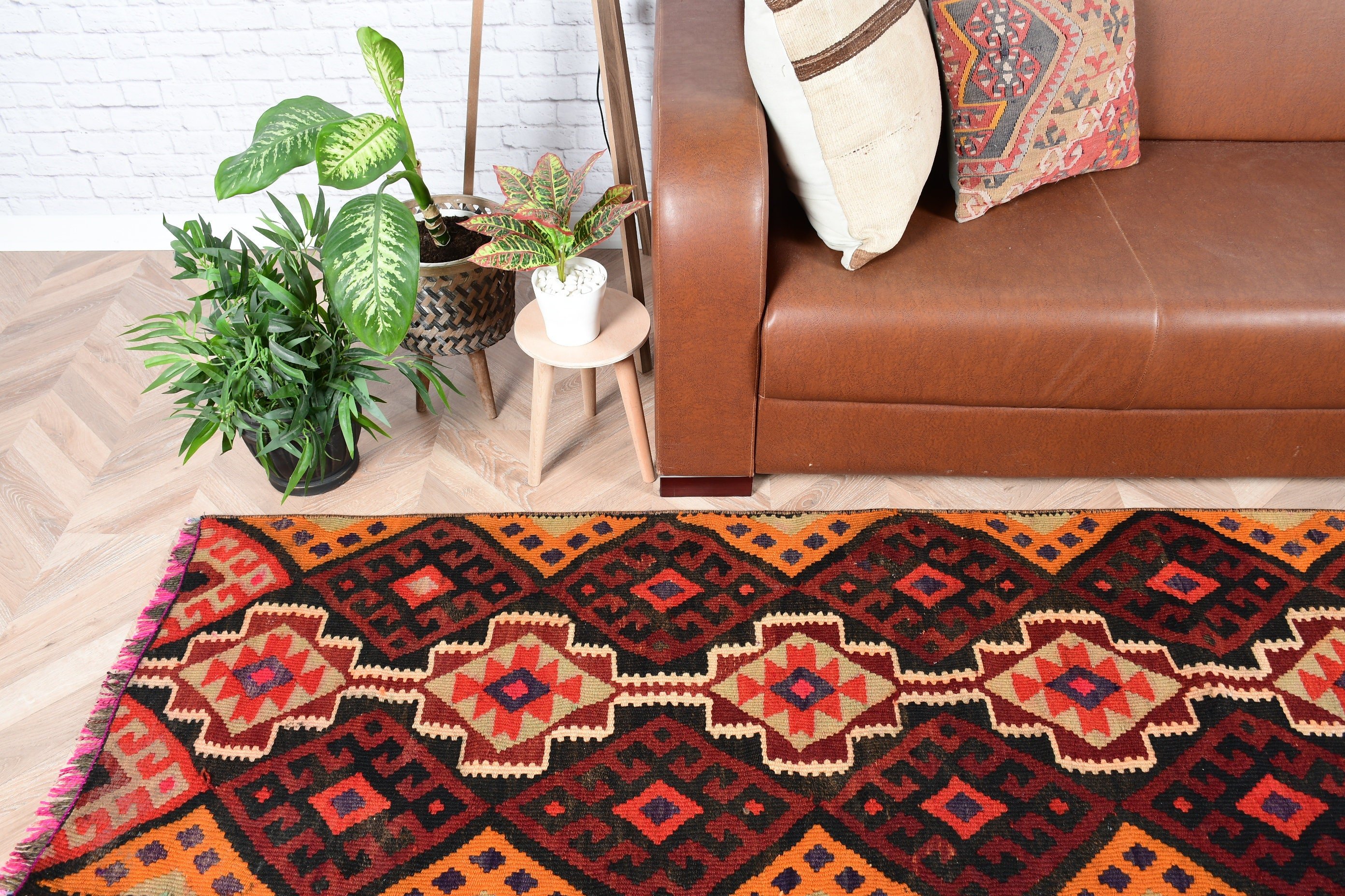 Ofis Halıları, Kilim, Türk Halısı, Siyah Soğuk Halı, Fas Halısı, Mutfak Halısı, Merdiven Halısı, Vintage Halı, 2,2x11,4 ft Yolluk Halısı