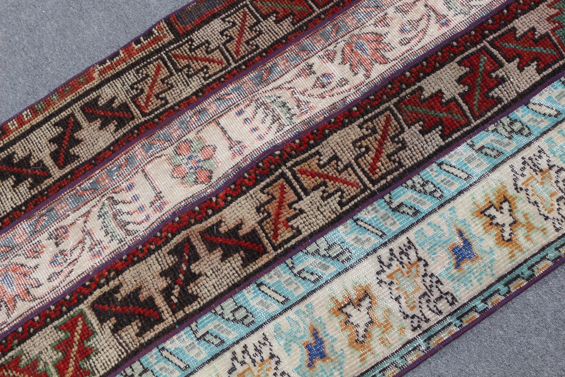 Vintage Rug, Rainbow Floor Rug, Bath Rugs, Home Decor Rug, Bedroom Rug, Cool Rug, 2.8x5.1 ft Small Rugs, Turkish Rug, Rugs for Kitchen