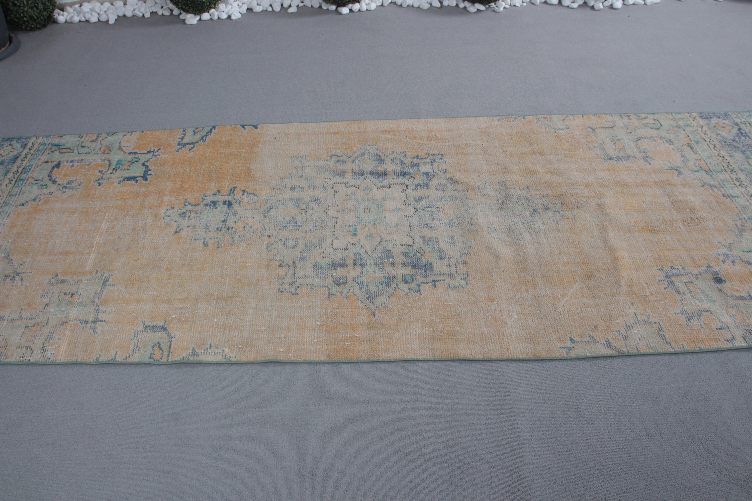 Vintage Halı, Modern Halı, Türk Halısı, Beni Ourain Koşucu Halısı, Havalı Halılar, 3,5x9,6 ft Koşucu Halıları, Lüks Halılar, Merdiven Halısı, Turuncu Boho Halıları